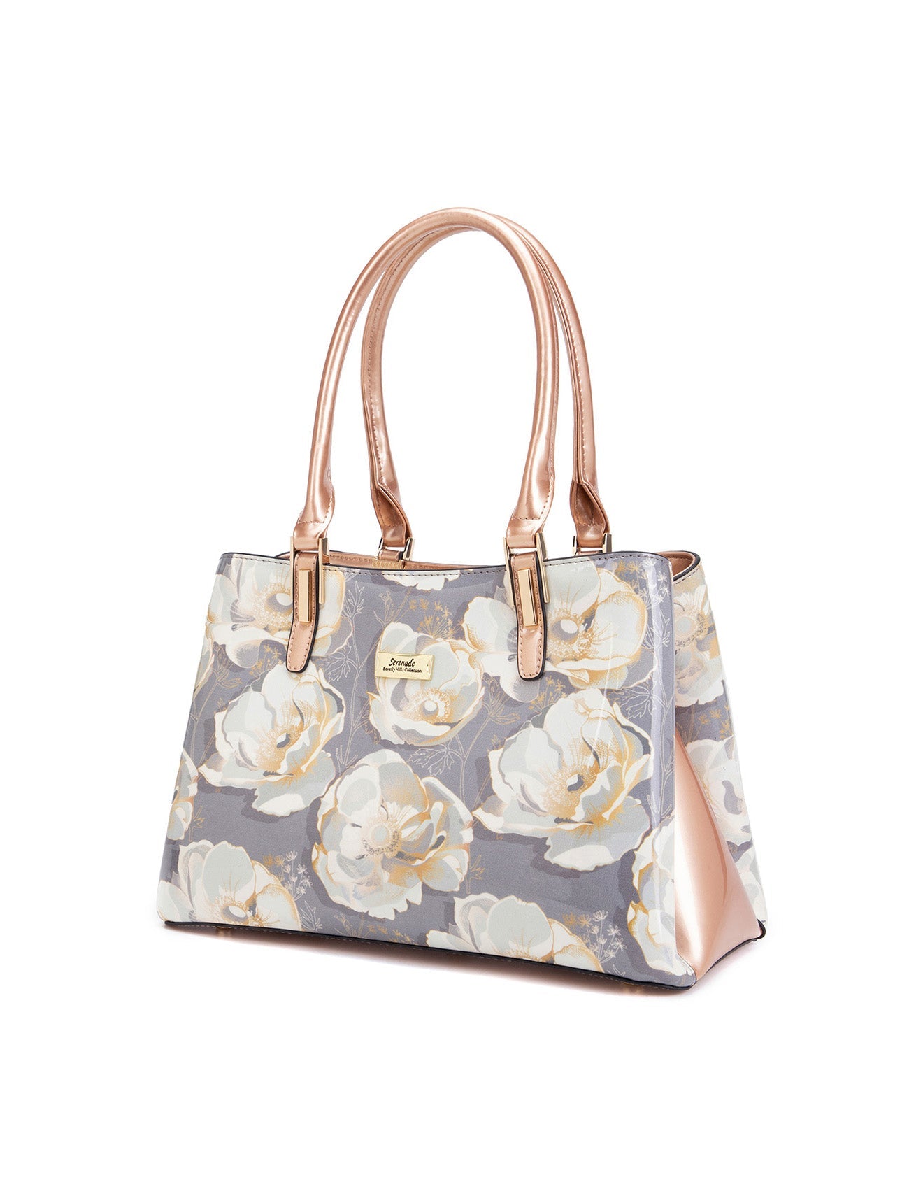 ANALISE GRIP HANDLE LEATHER BAG- SN77-0378