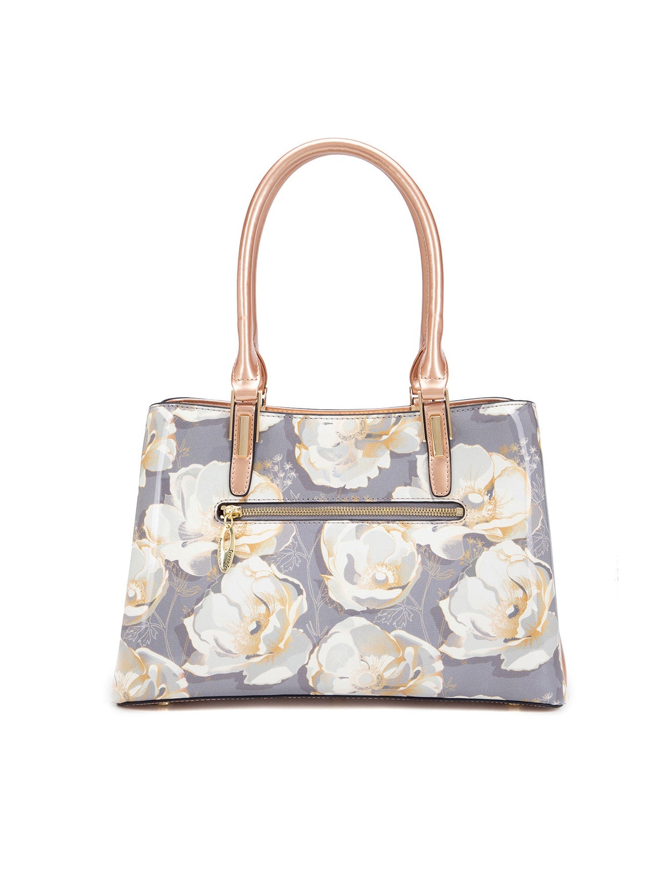ANALISE GRIP HANDLE LEATHER BAG- SN77-0378