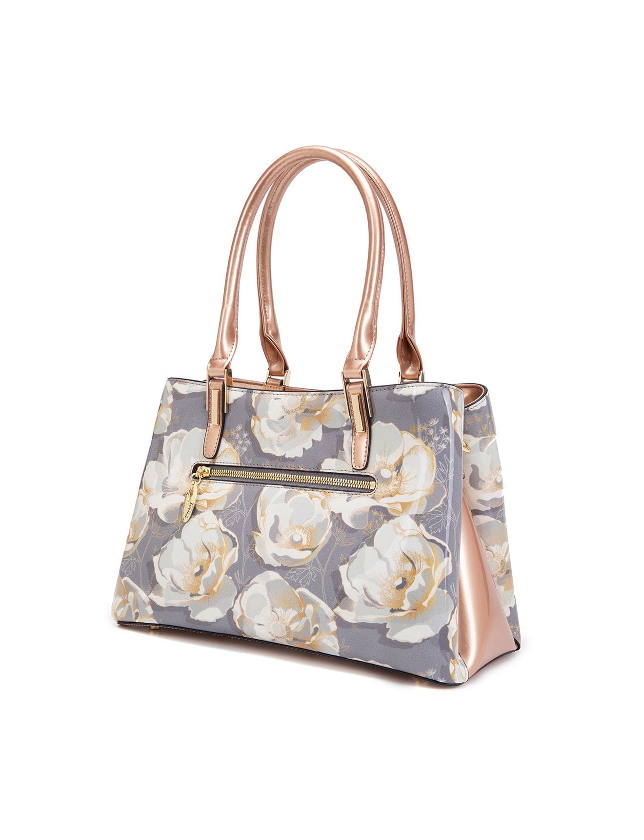 ANALISE GRIP HANDLE LEATHER BAG- SN77-0378