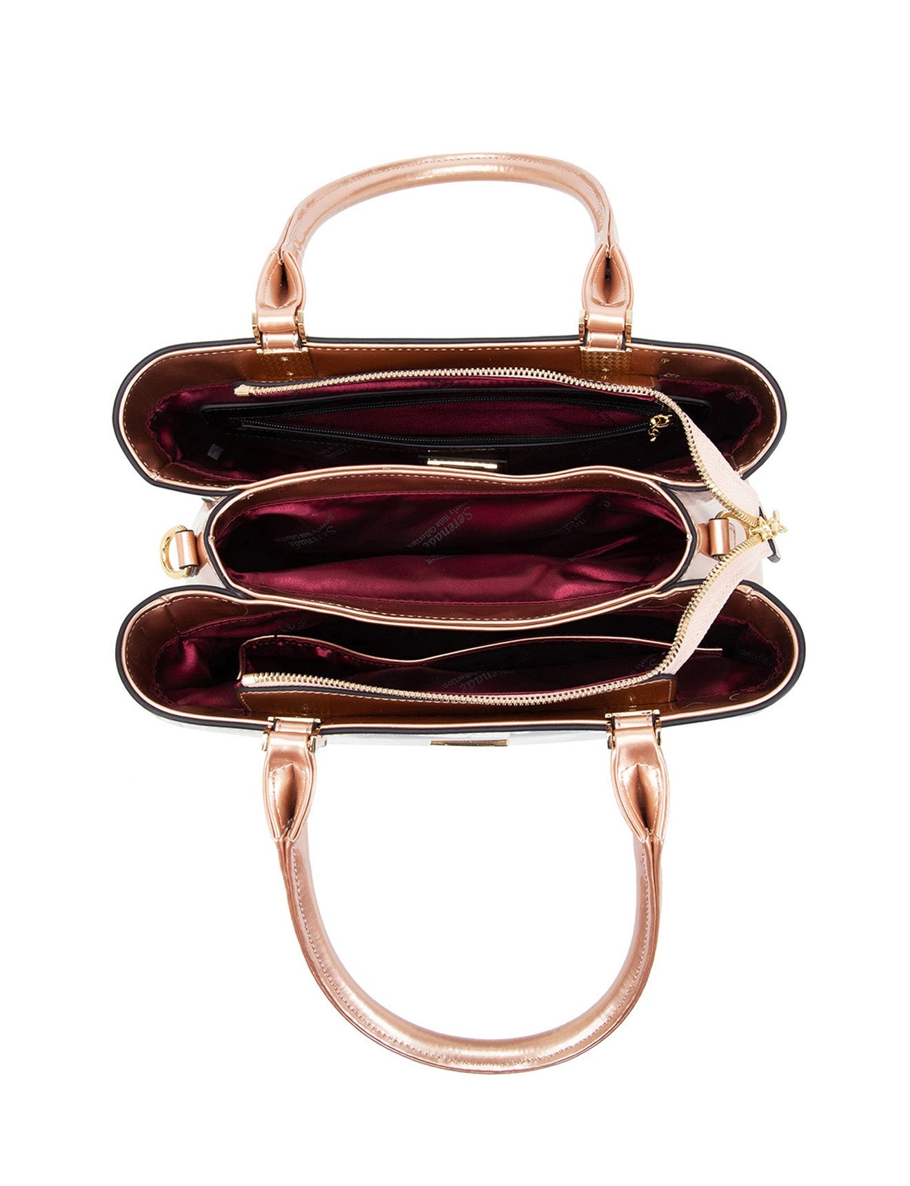 ANALISE GRIP HANDLE LEATHER BAG- SN77-0378