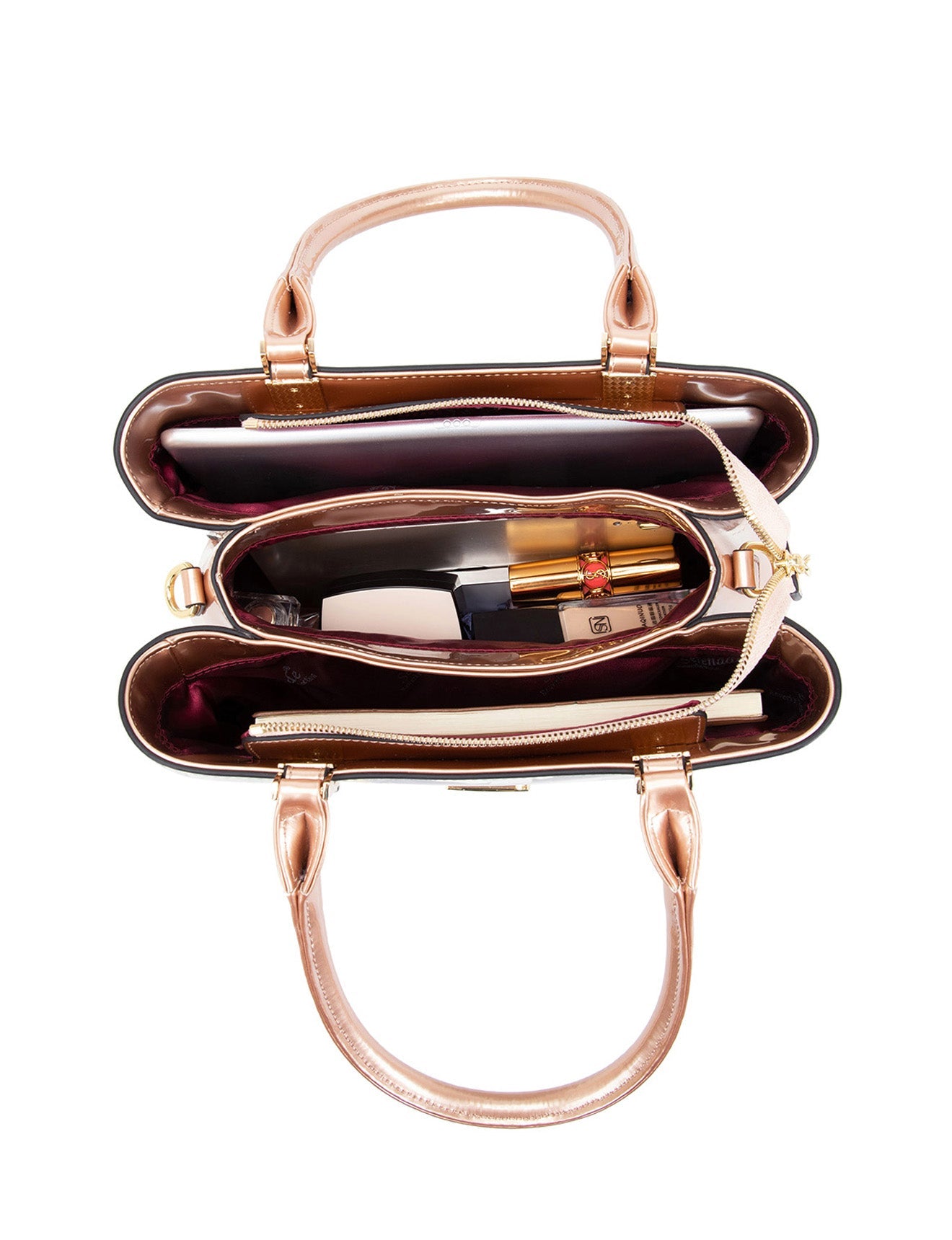 ANALISE GRIP HANDLE LEATHER BAG- SN77-0378