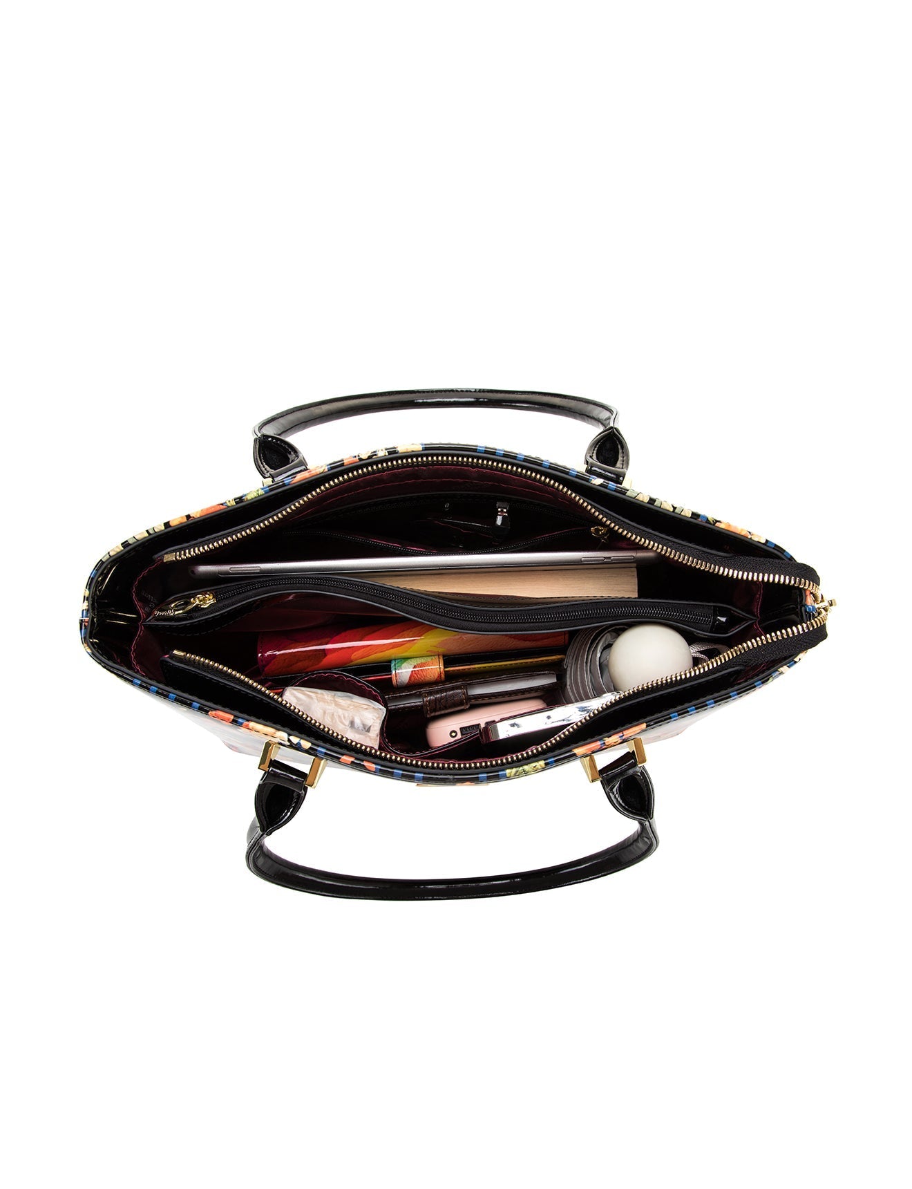 GROSSE TASCHE AUS LACKLEDER BRYONY – SN91-7985-SALE