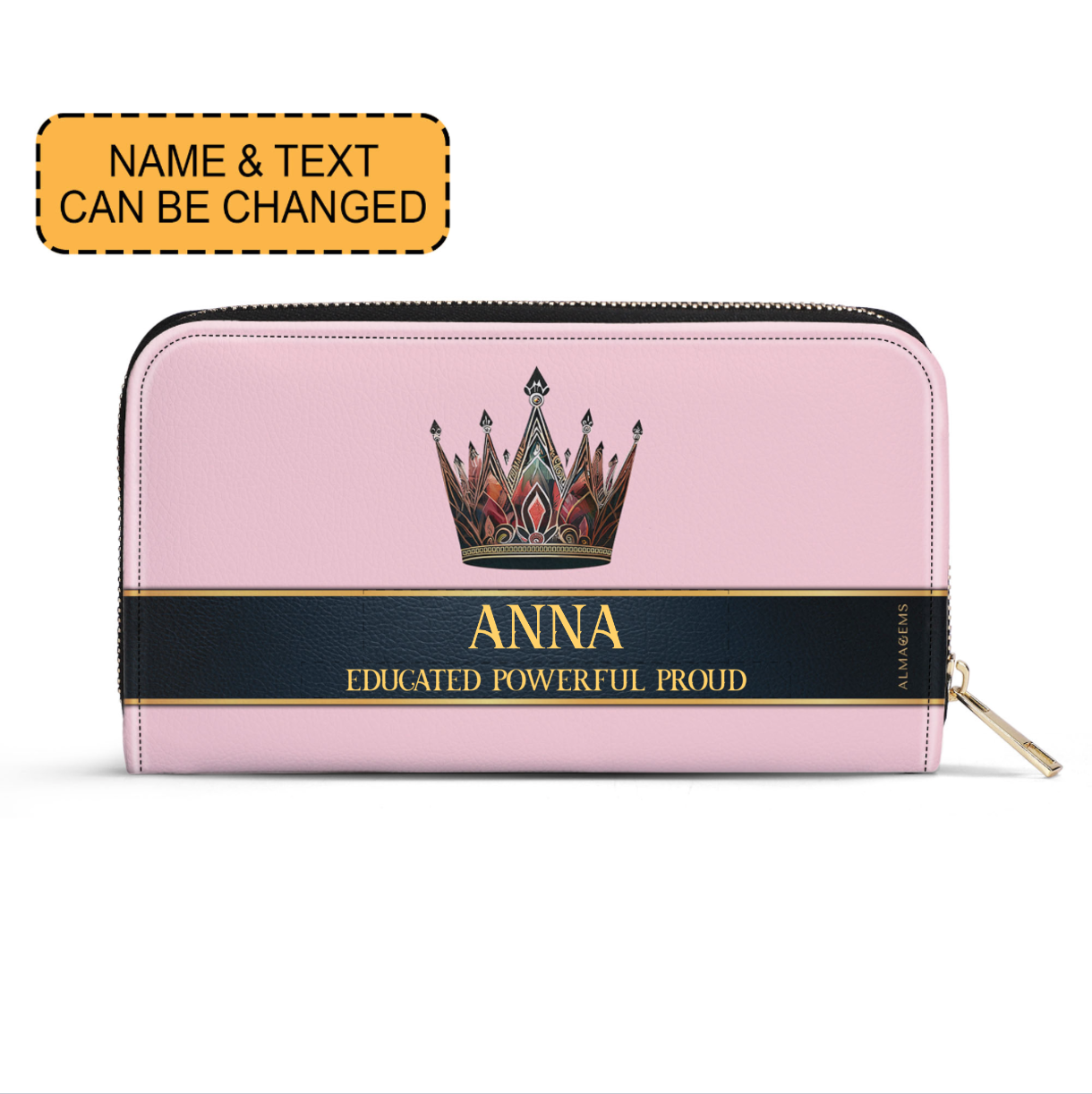Queen Pink - Neu - Damen Leder Geldbörse - queen02pinkWL