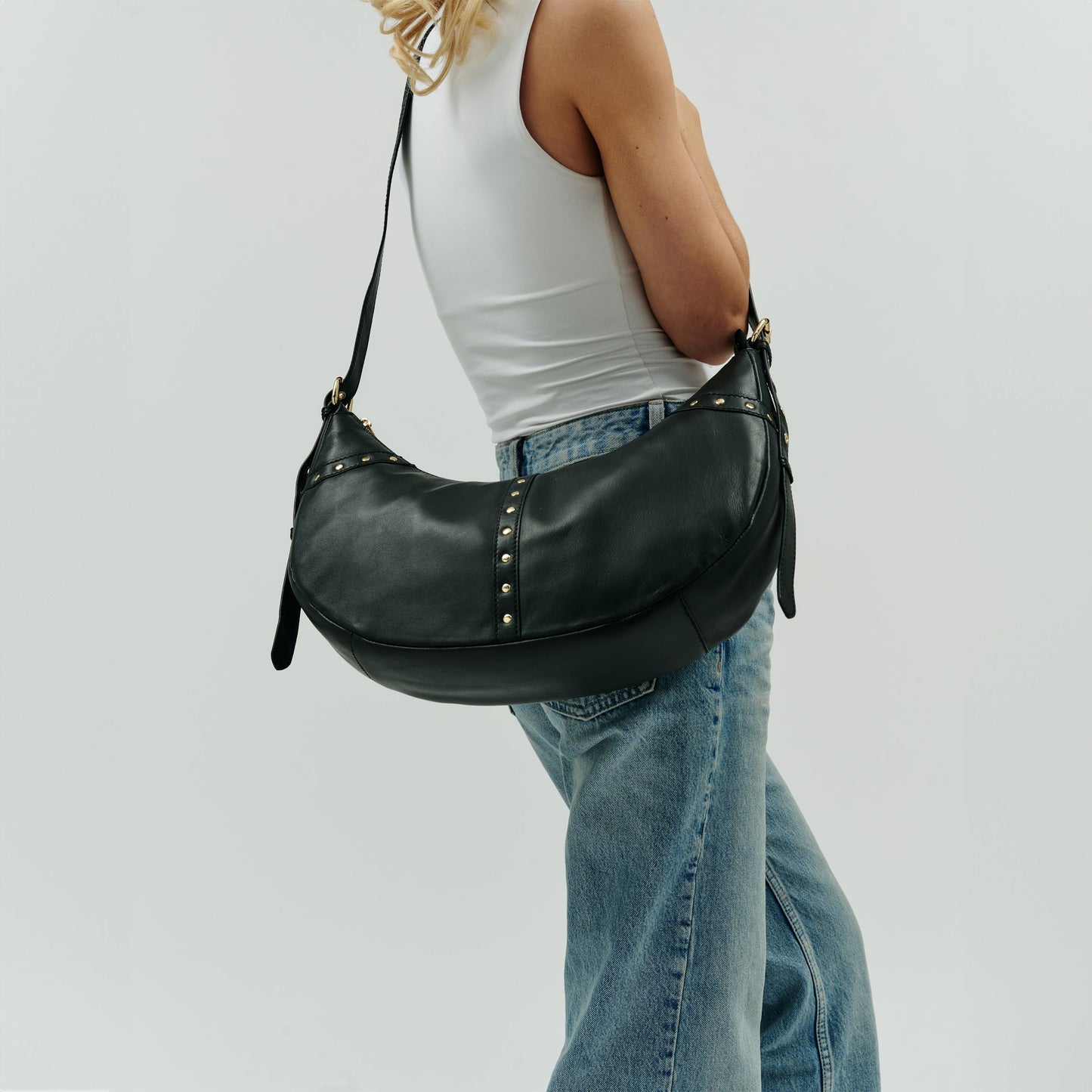Stella Small Rivet Cozy Schwarz mit Gold