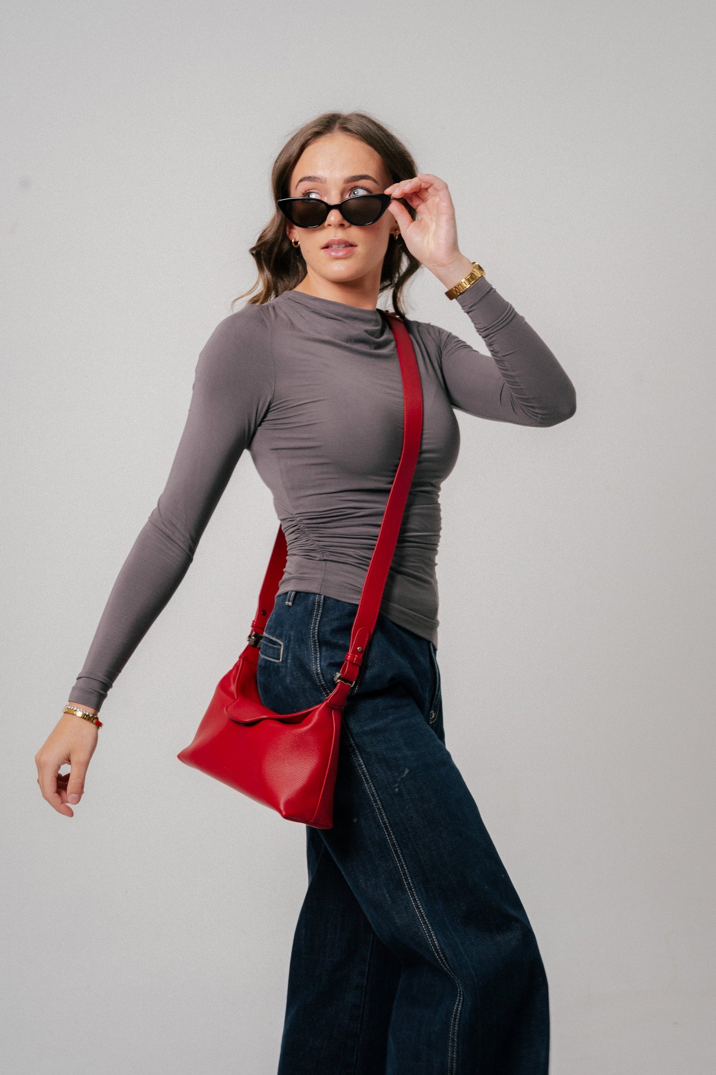 Aurelia Hobo Bag Kirschpflaume Rot