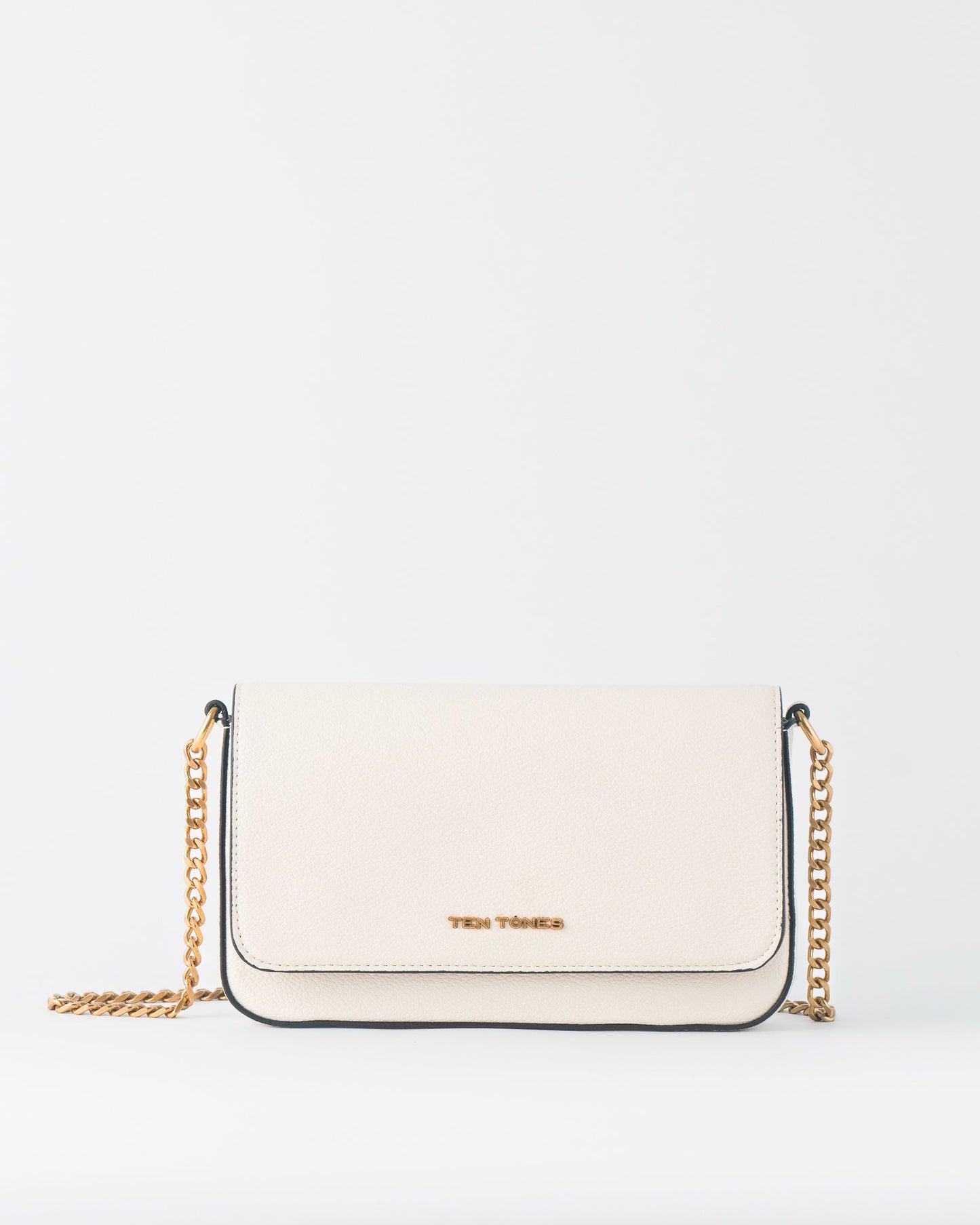 Dahlia Geldbörse mit Kette Bone White