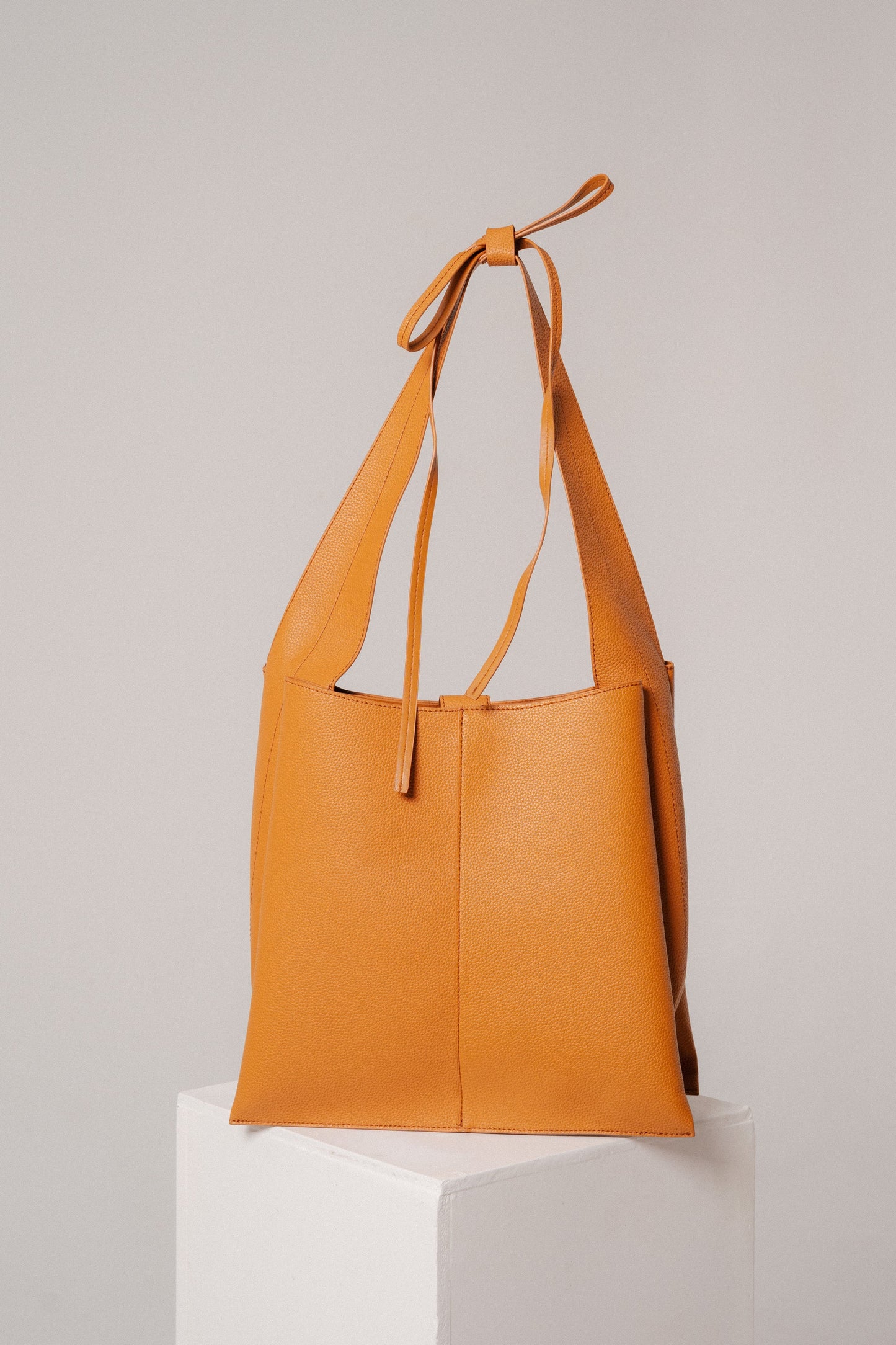 Alba Shopper mit Schleife, Hellbraun