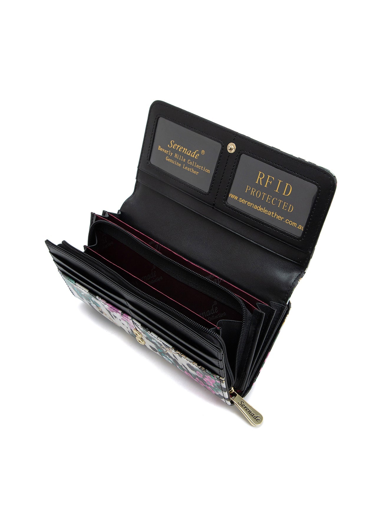 AMITY LARGE PATENT LEATHER WALLET WITH RFID- WSF101