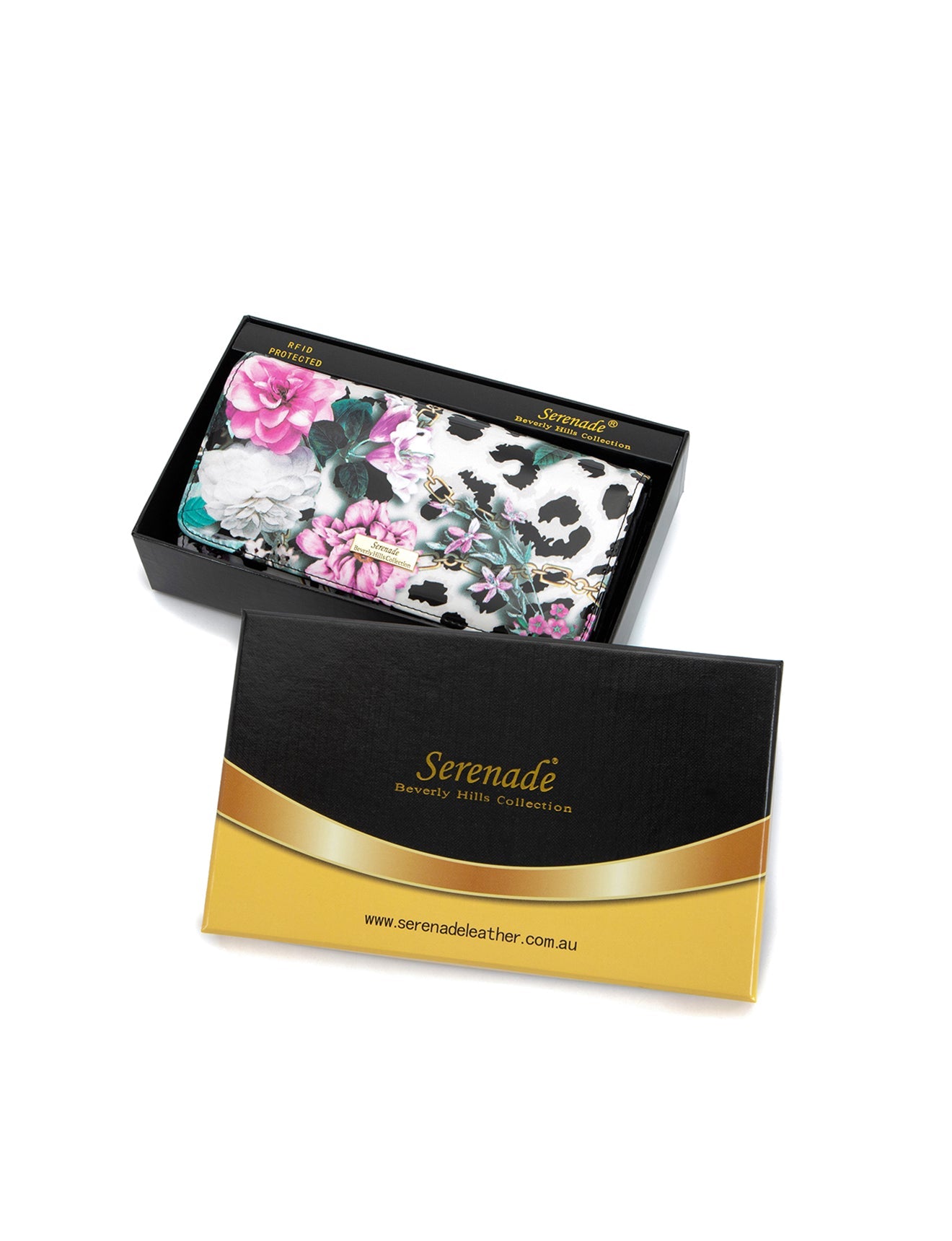 AMITY LARGE PATENT LEATHER WALLET WITH RFID- WSF101