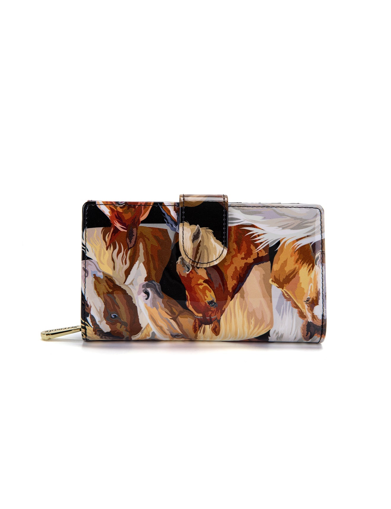 EQUESTRIAN MED LEDER RFID GELDBÖRSE - WSF2402 - NEU
