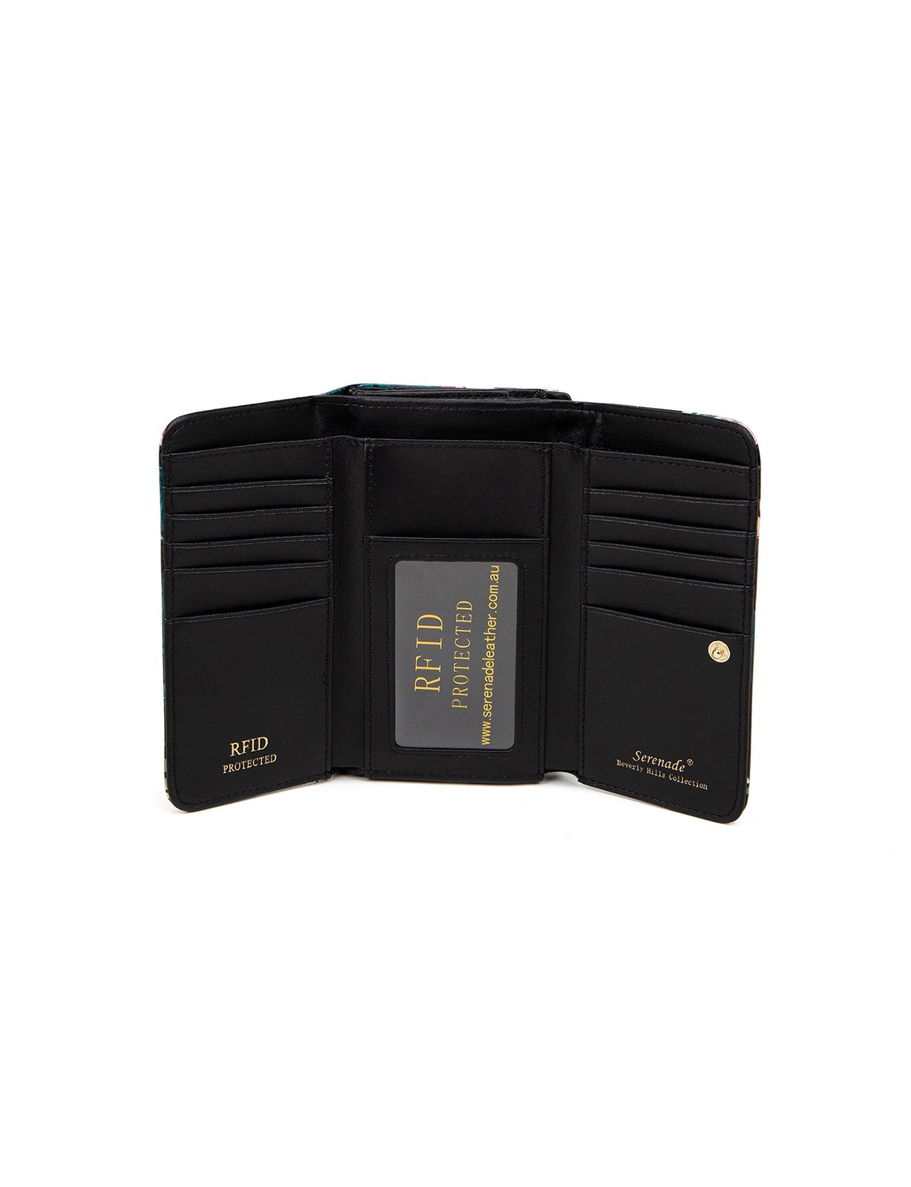 MITTLERE BRIEFTASCHE ABBEY AUS LACKLEDER MIT RFID - WSF602