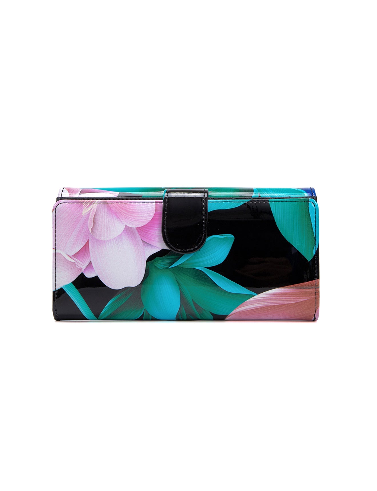 ANIKA LARGE PATENT LEATHER WALLET WITH RFID- WSF901- SALE