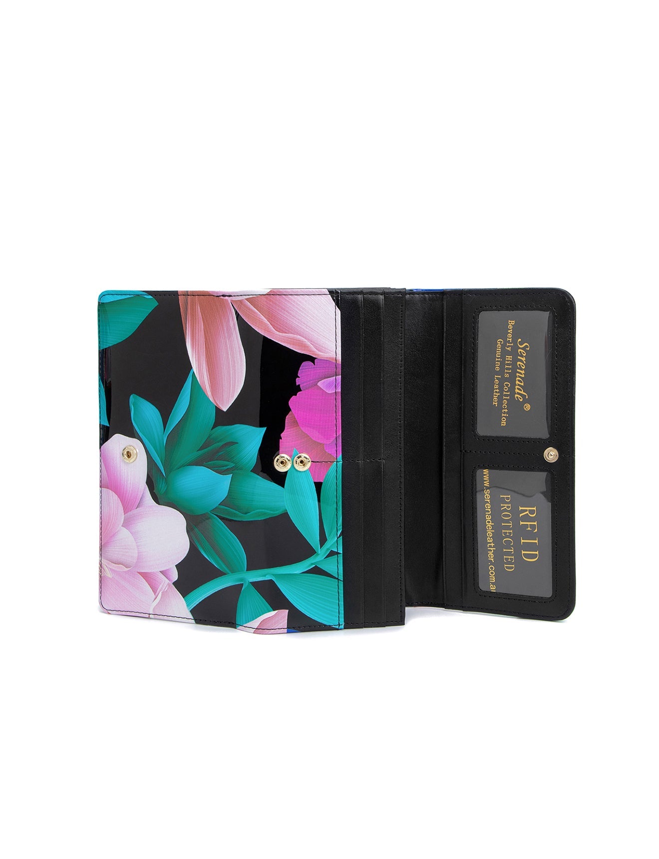 ANIKA LARGE PATENT LEATHER WALLET WITH RFID- WSF901- SALE
