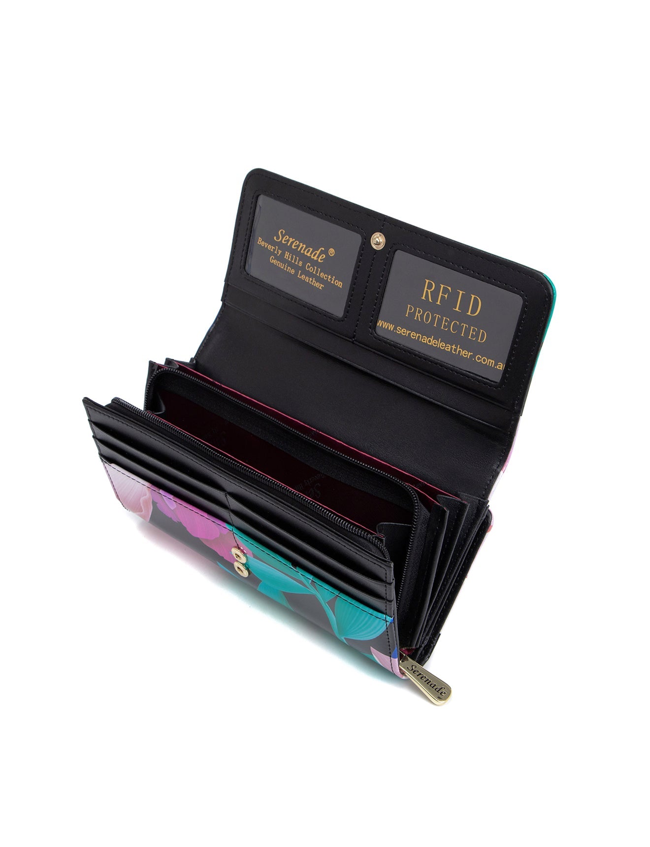 ANIKA LARGE PATENT LEATHER WALLET WITH RFID- WSF901- SALE