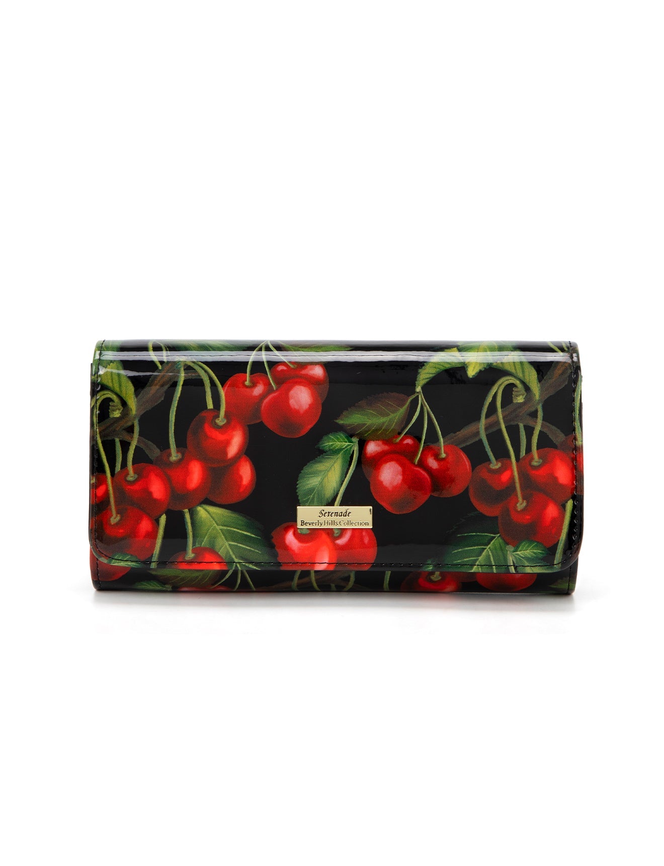 CHERRY GROSSES LACKLEDER-PORTEMONNAIE MIT RFID-WSN6001