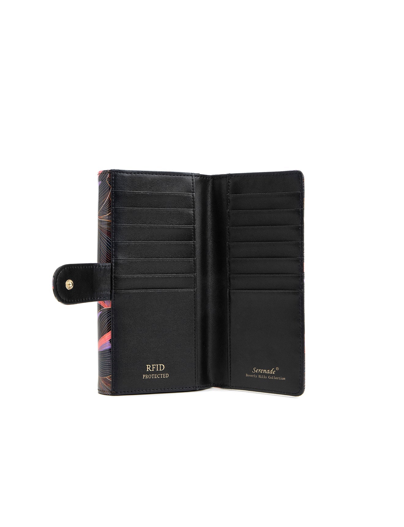 AMAL LARGE PATENT LEATHER WALLET WITH RFID- WSN9501