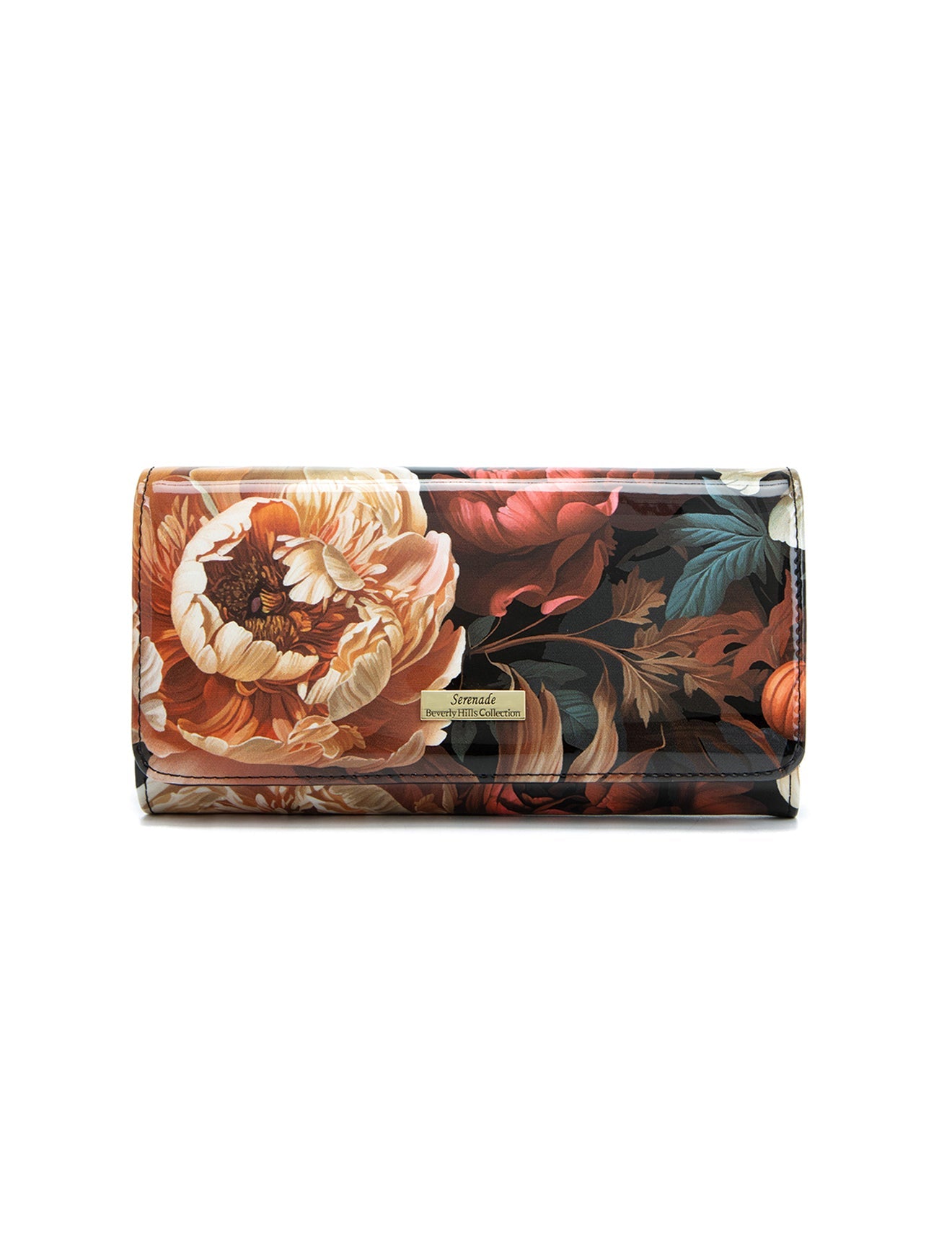ELISABETTA GROSSES LACKLEDER-PORTEMONNAIE MIT RFID-WSN9701
