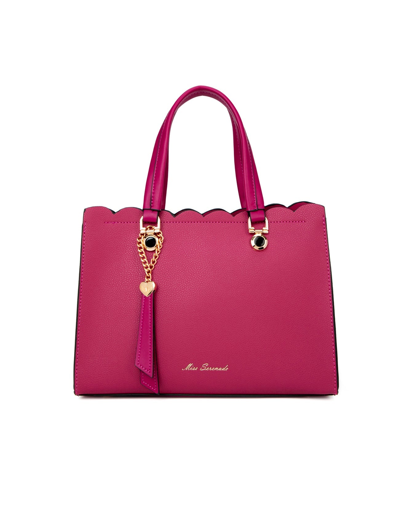 ADELAIDE VEGANE TASCHE MIT DREI FÄCHERN - MAGENTA
