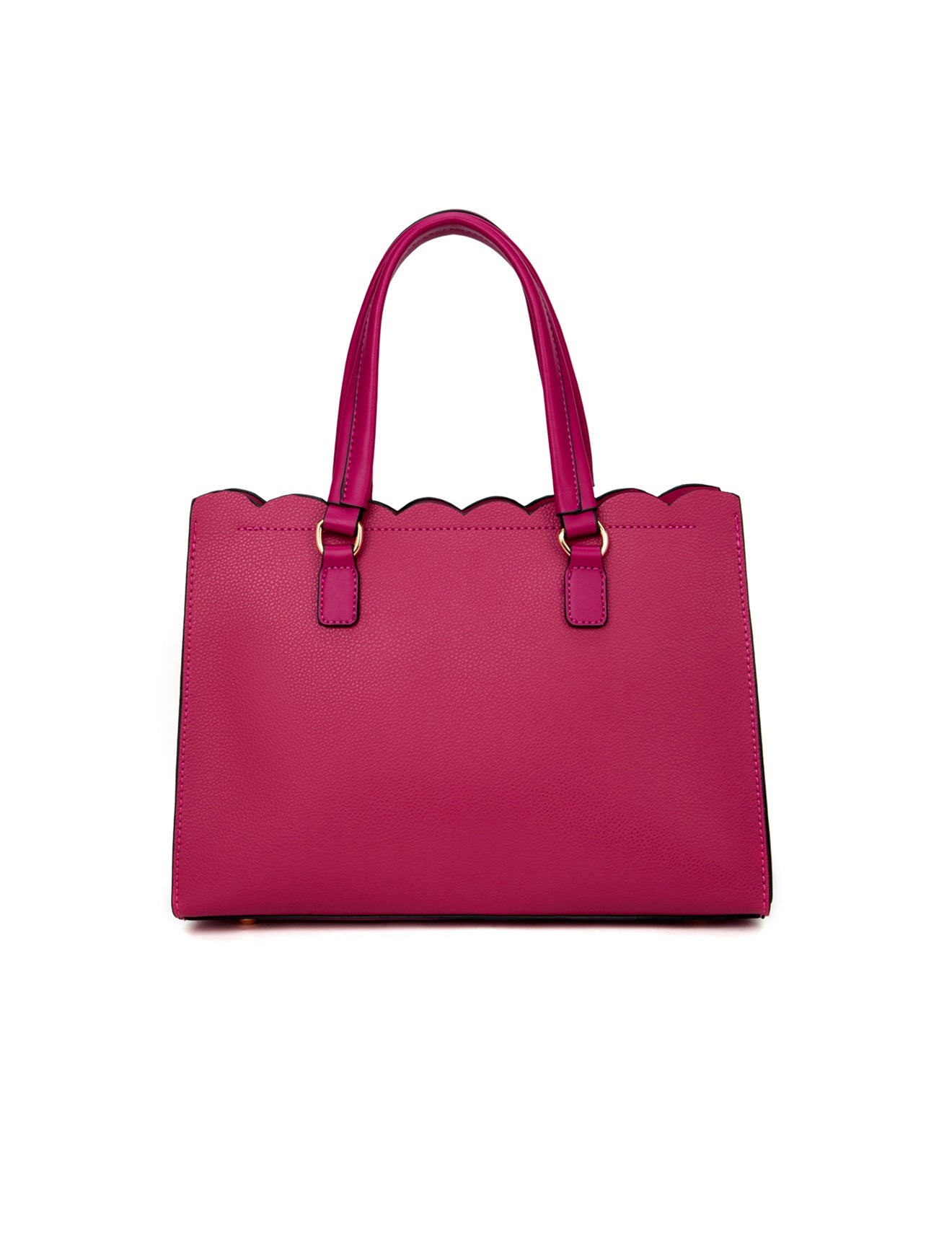 ADELAIDE VEGANE TASCHE MIT DREI FÄCHERN - MAGENTA