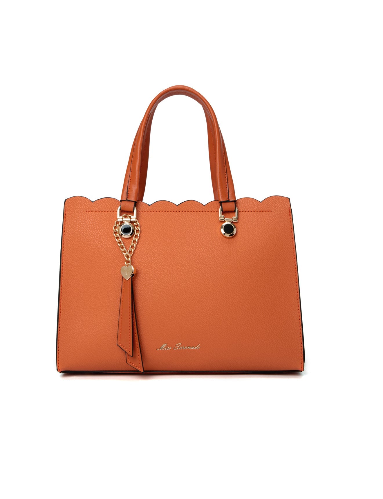 ADELAIDE VEGANE TASCHE MIT DREI FÄCHERN - ORANGE
