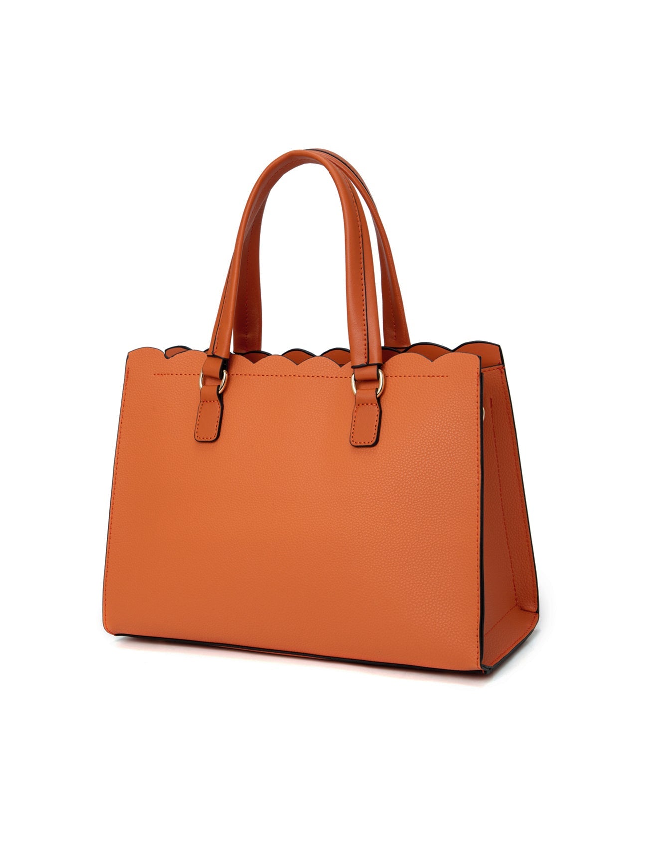 ADELAIDE VEGANE TASCHE MIT DREI FÄCHERN - ORANGE