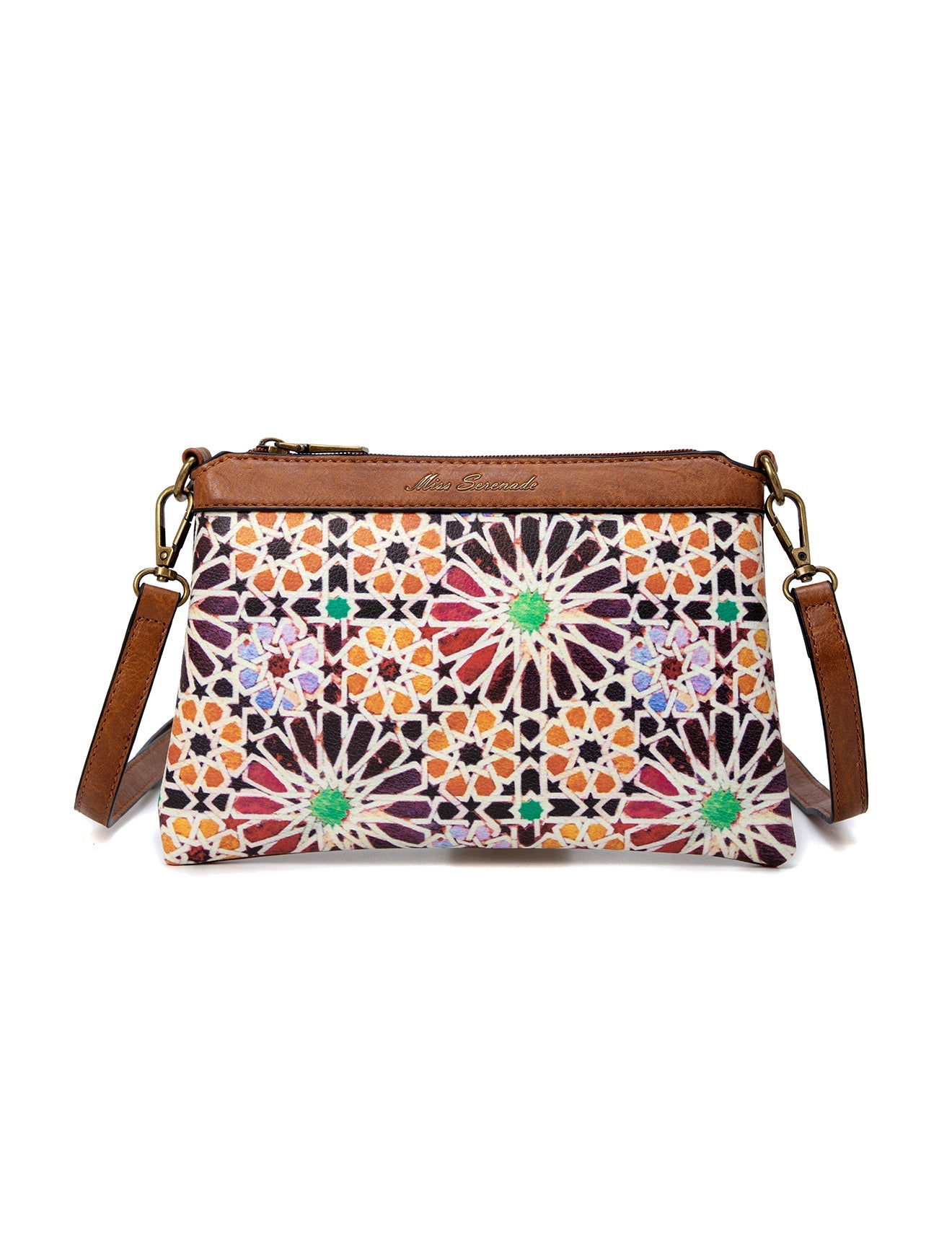 ASTER VEGANE XBODY-TASCHE MIT BLUMENMUSTER