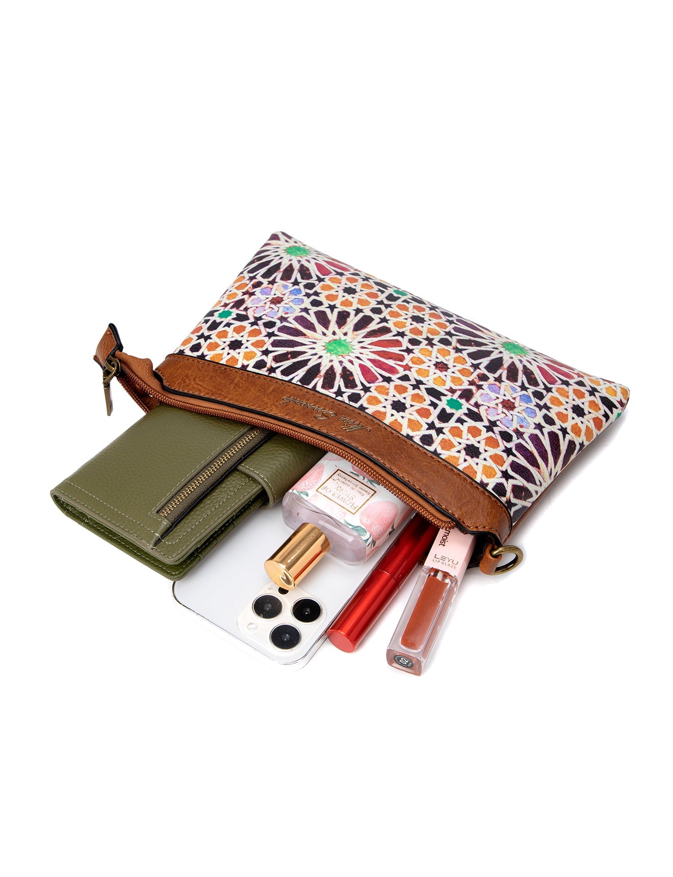 ASTER VEGANE XBODY-TASCHE MIT BLUMENMUSTER