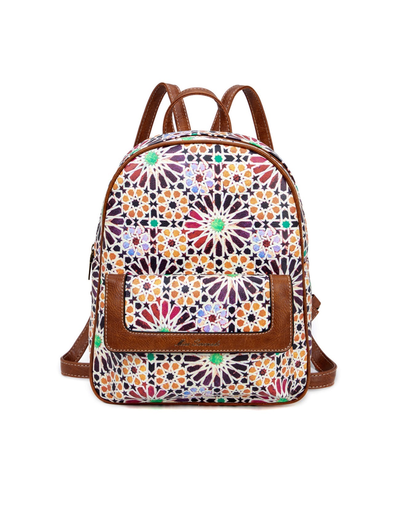 ASTER VEGANER RUCKSACK MIT BLUMENMUSTER