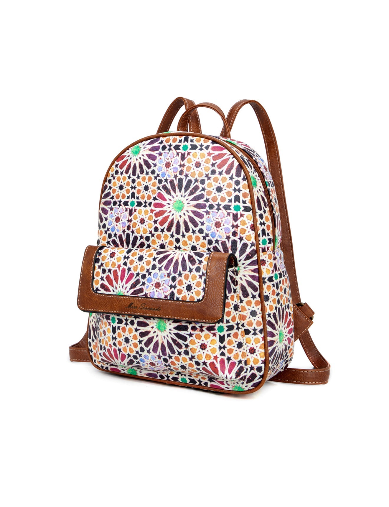 ASTER VEGANER RUCKSACK MIT BLUMENMUSTER