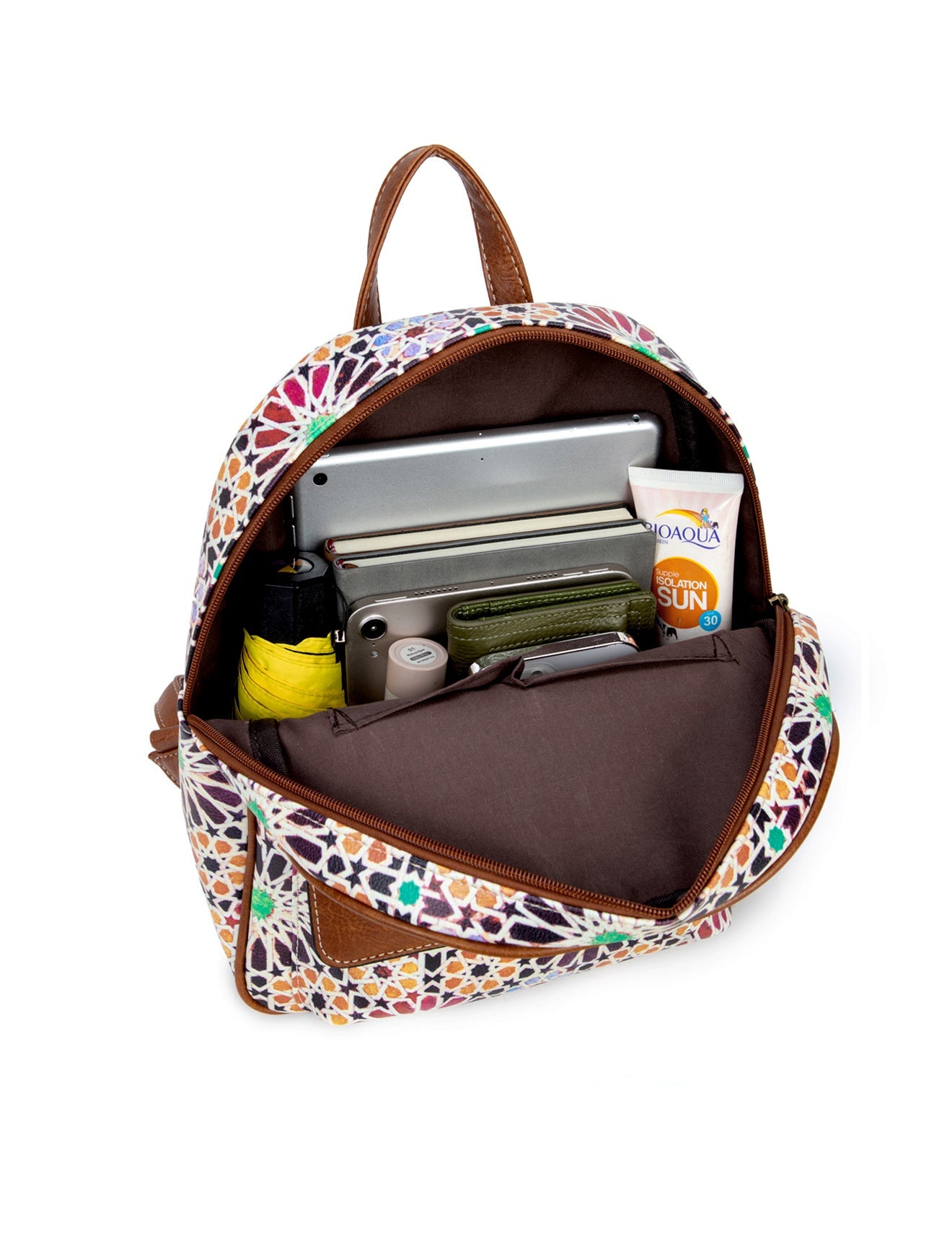 ASTER VEGANER RUCKSACK MIT BLUMENMUSTER