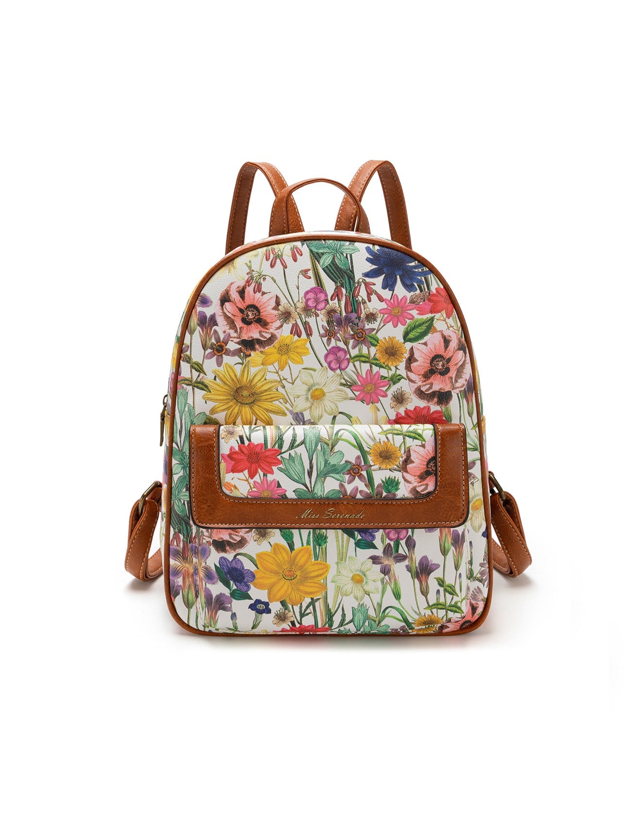 BRONTE VEGANER RUCKSACK MIT BLUMENMUSTER - XB-2319