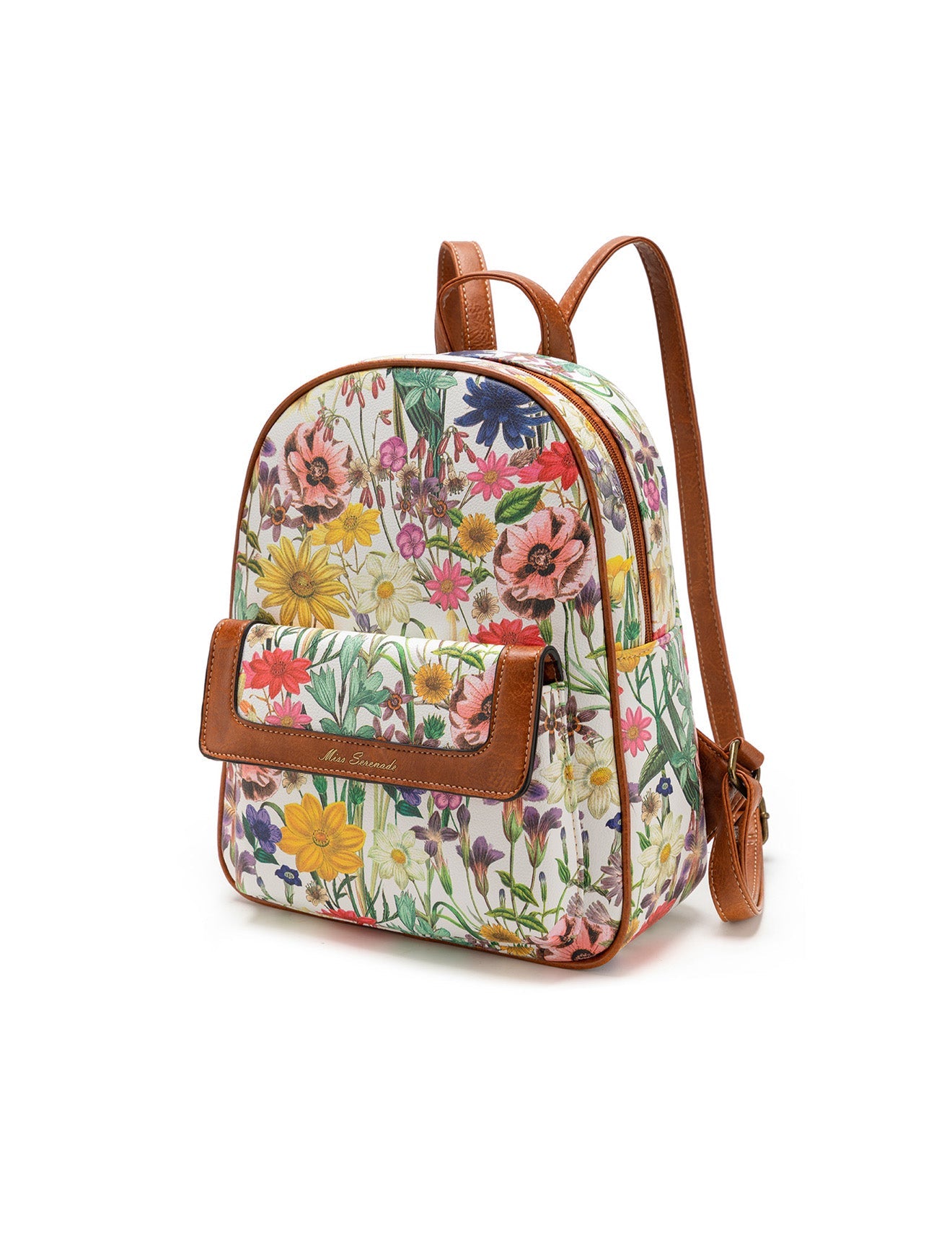 BRONTE VEGANER RUCKSACK MIT BLUMENMUSTER - XB-2319