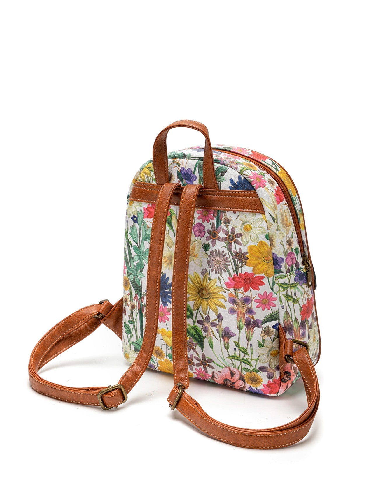BRONTE VEGANER RUCKSACK MIT BLUMENMUSTER - XB-2319