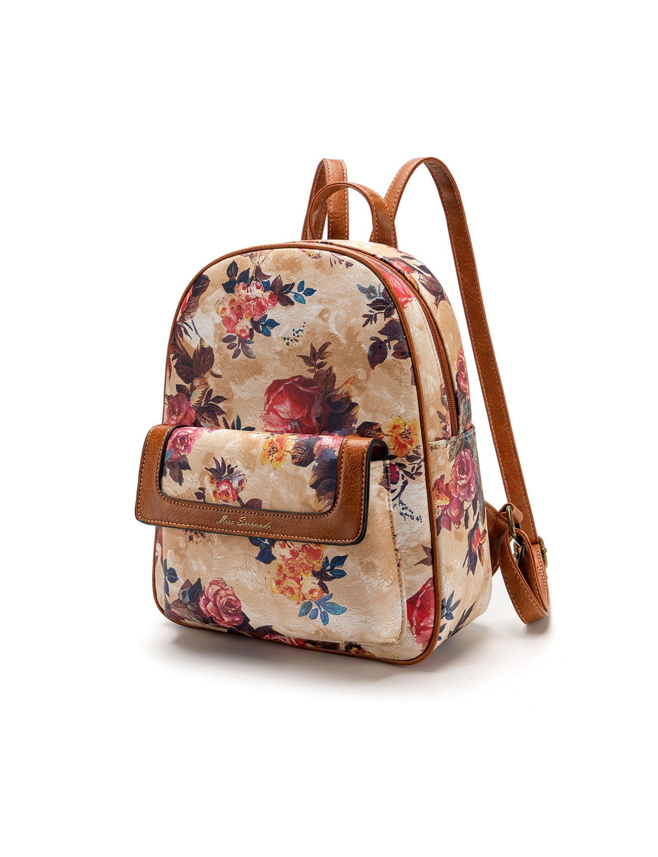 DAPHNE VEGANER RUCKSACK MIT BLUMENMUSTER - XB-2320