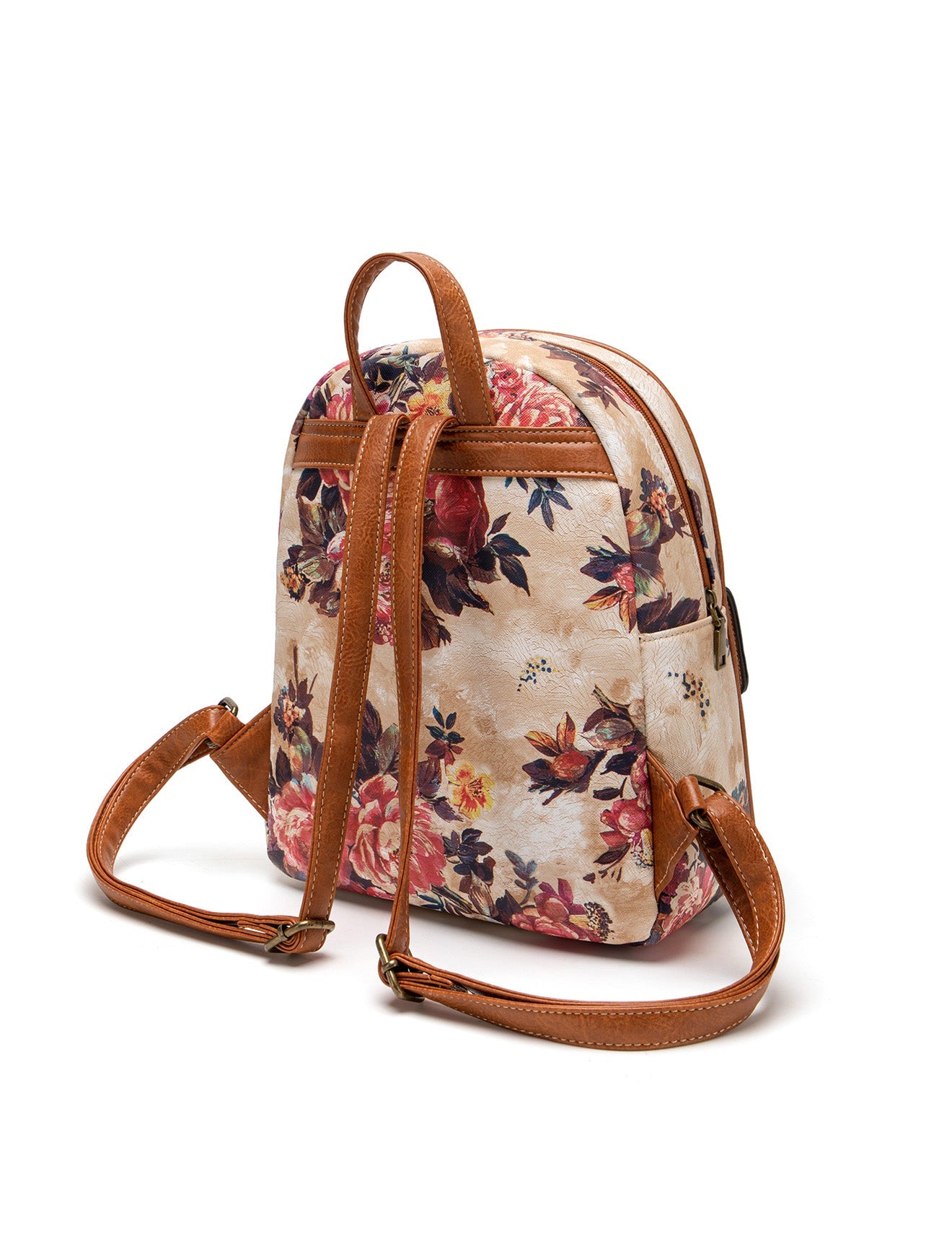 DAPHNE VEGANER RUCKSACK MIT BLUMENMUSTER - XB-2320
