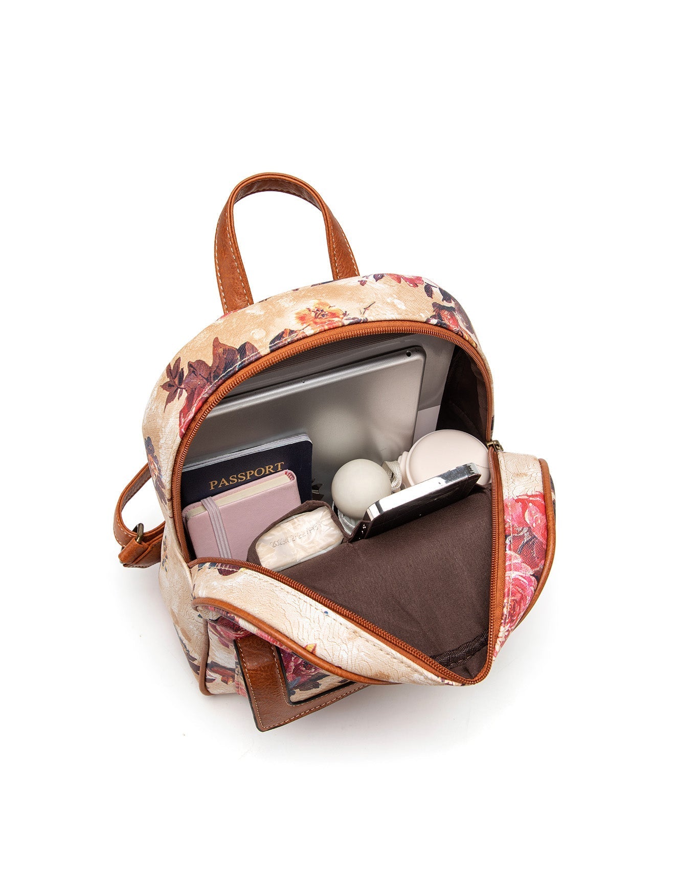 DAPHNE VEGAN FLORAL RUCKSACK - XB-2320-SALE