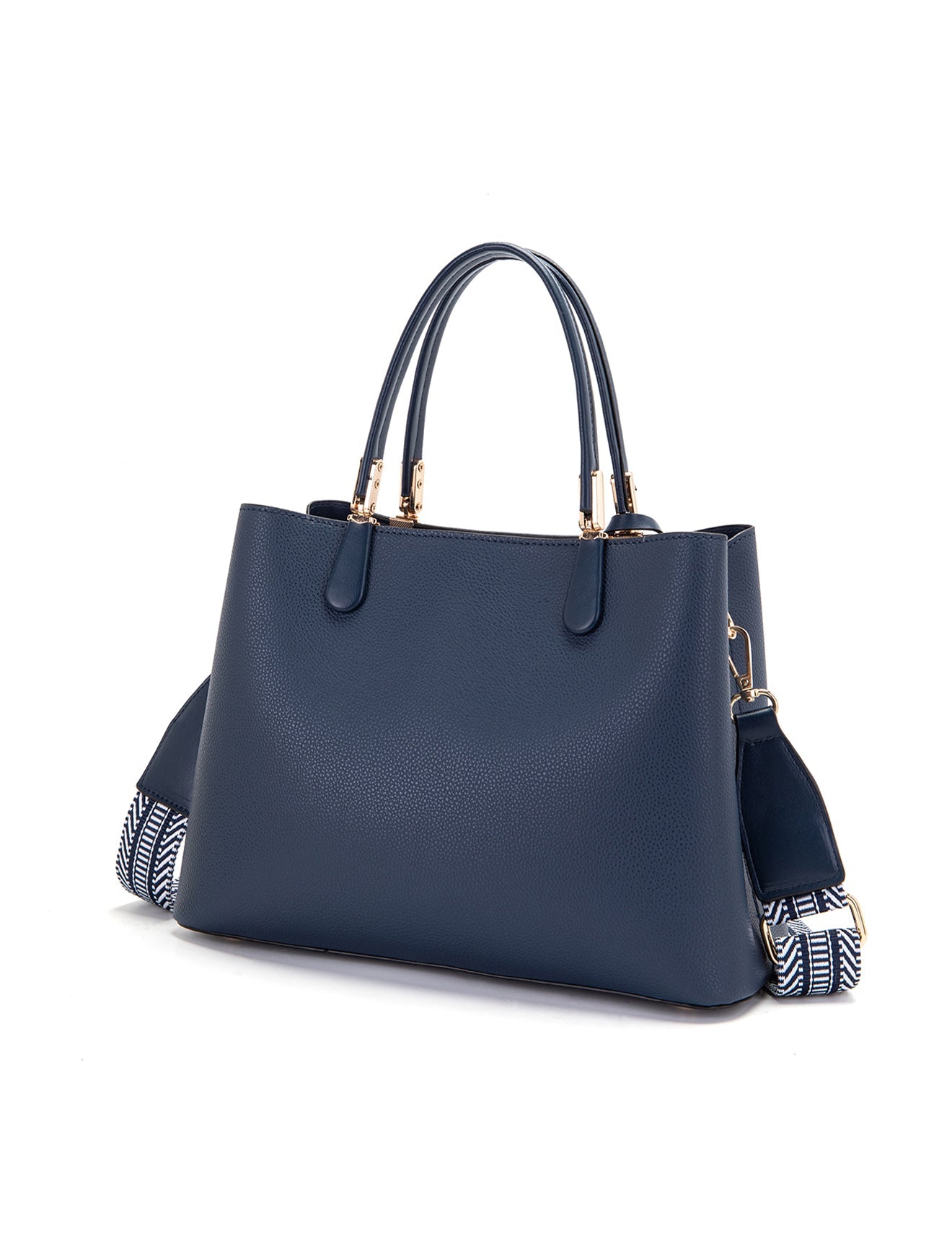 AINSLEY VEGAN TASCHE MIT DREI FÄCHERN - XB-2338-NVY - NEU