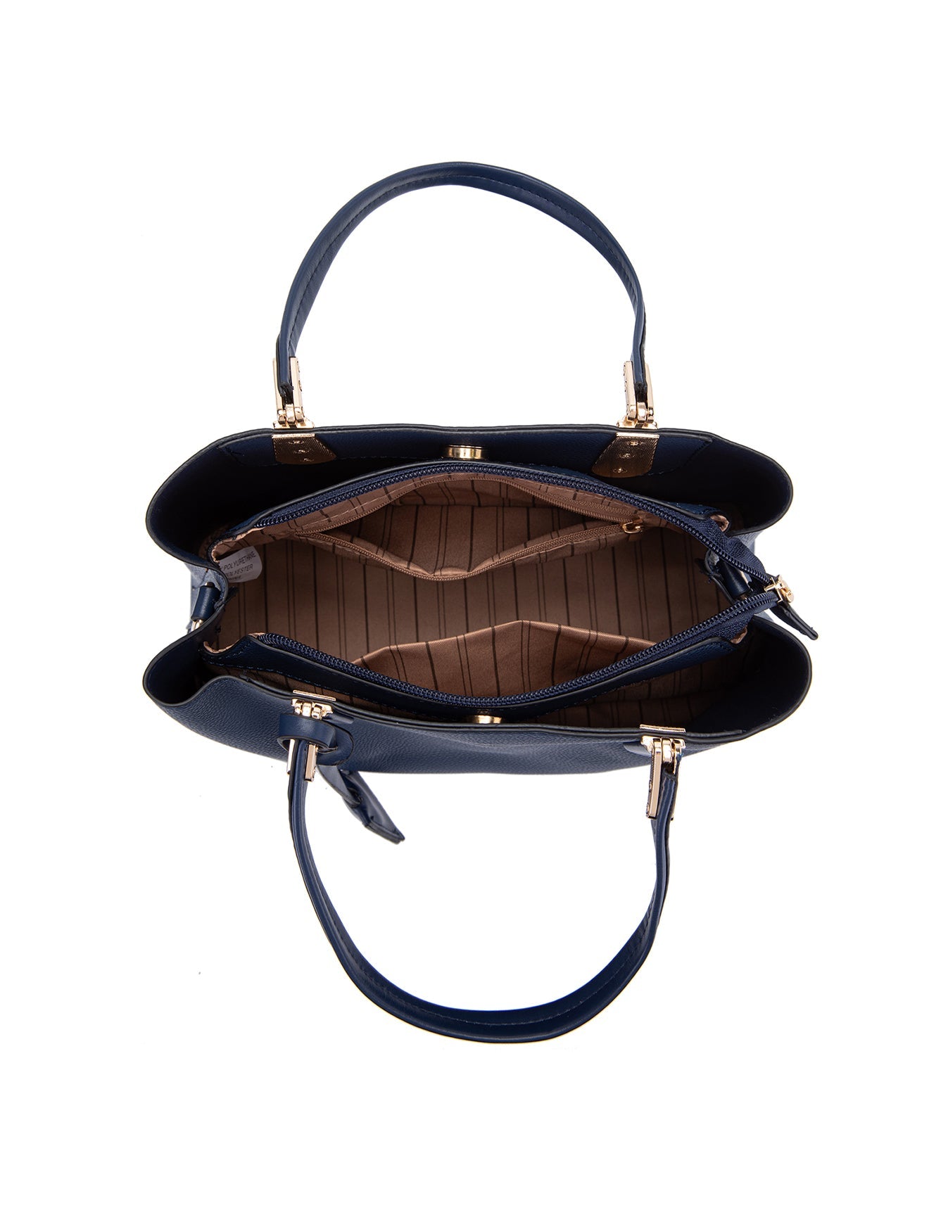 AINSLEY VEGAN TASCHE MIT DREI FÄCHERN - XB-2338-NVY - NEU