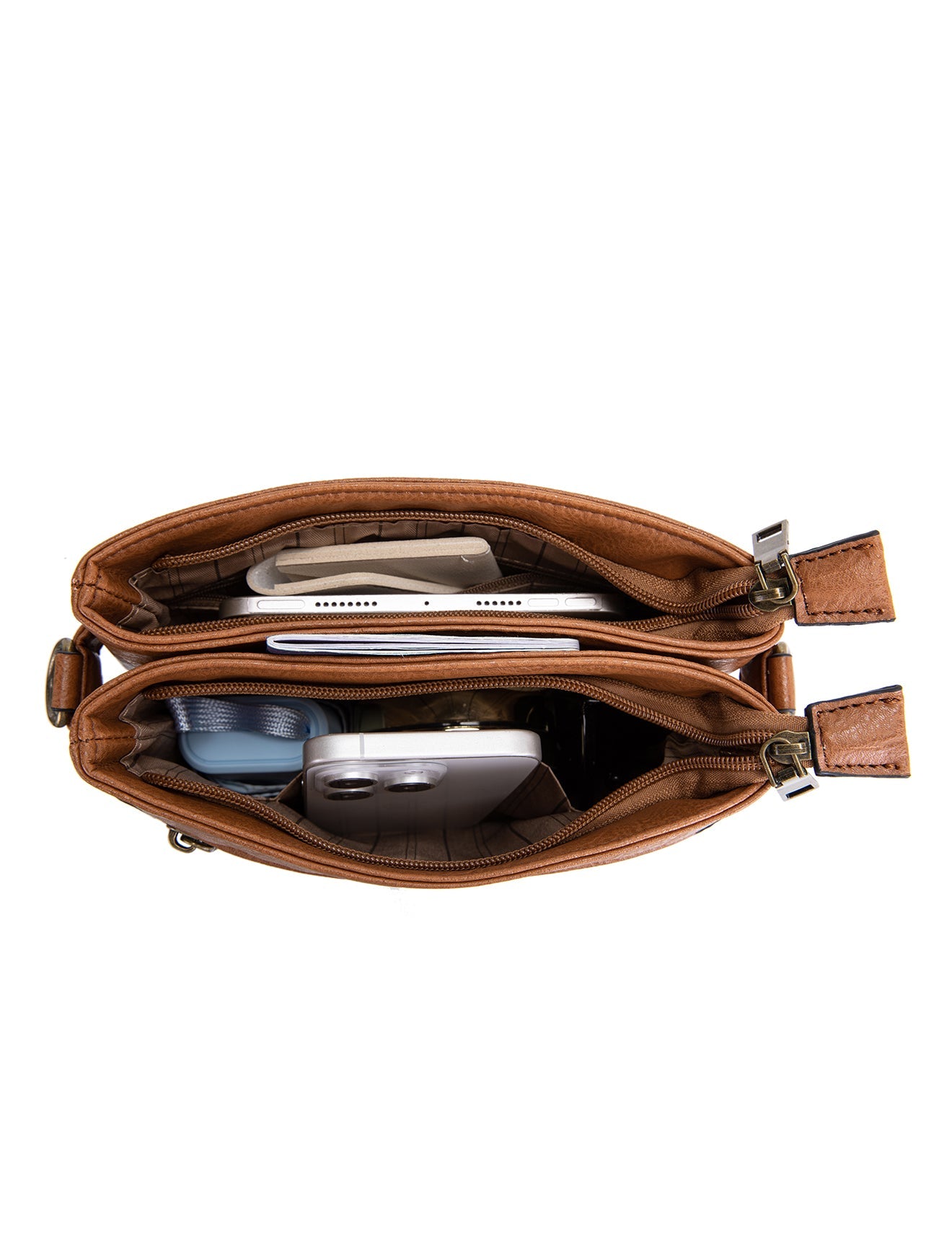 EMI VEGAN XBODY BAG - XB-2339-TAN - NEU