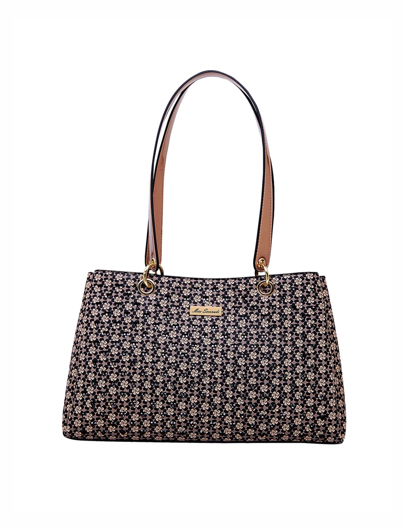 DAKOTA VEGANE TASCHE MIT DREI FÄCHERN - XB-2970-BLK