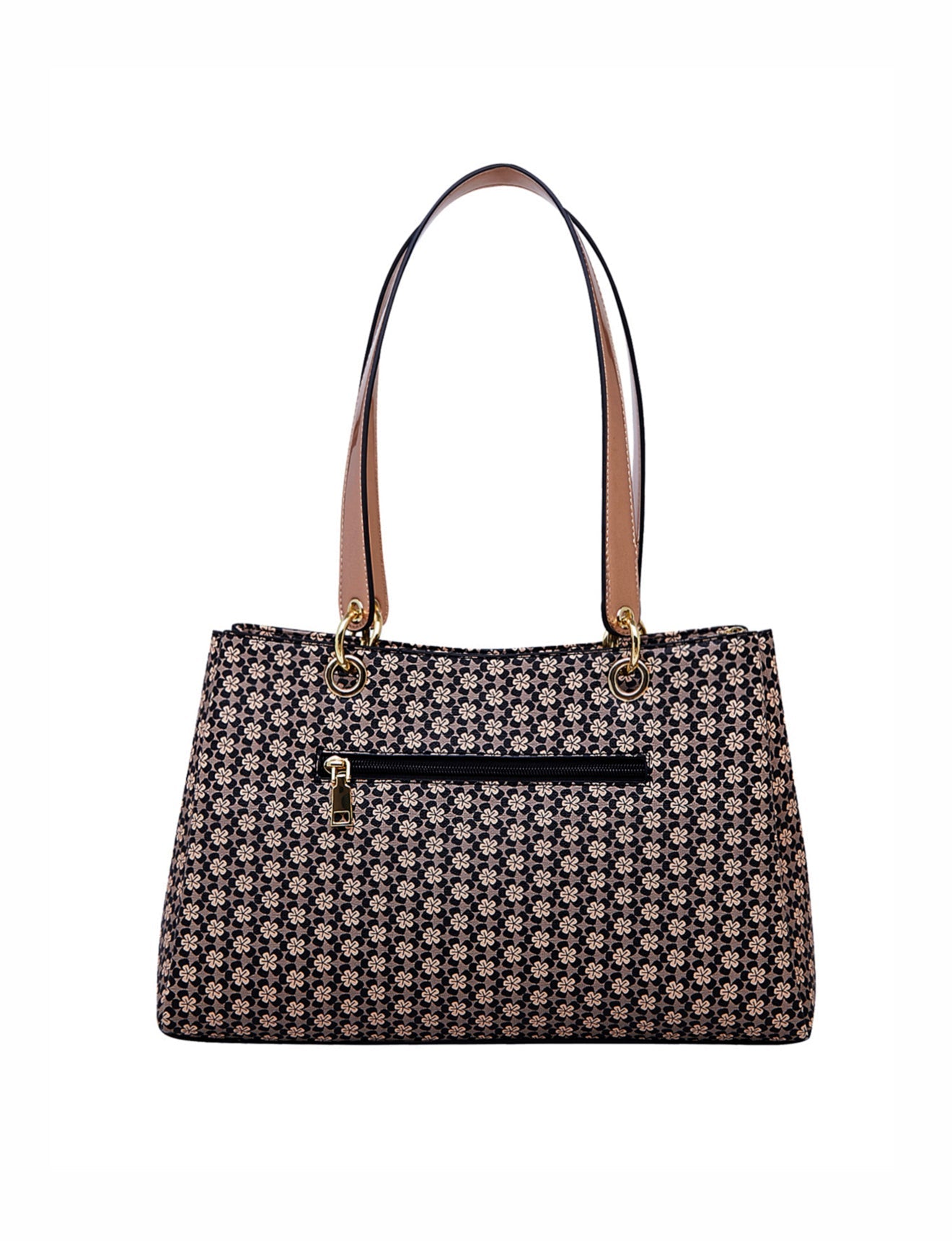 DAKOTA VEGANE TASCHE MIT DREI FÄCHERN - XB-2970-BLK