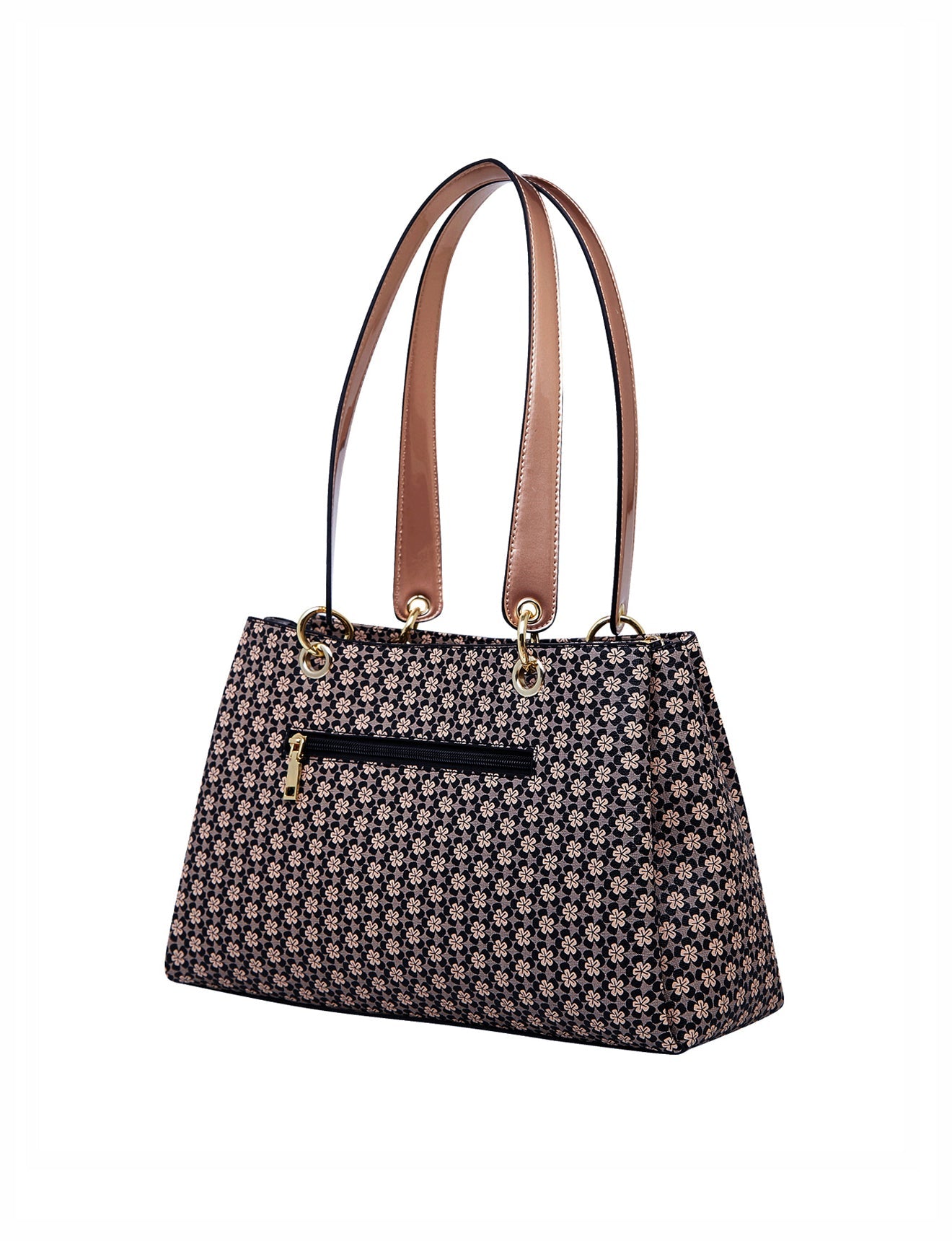DAKOTA VEGANE TASCHE MIT DREI FÄCHERN - XB-2970-BLK