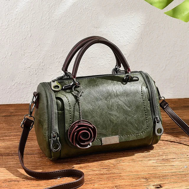 Handtasche mit Rosenmotiv