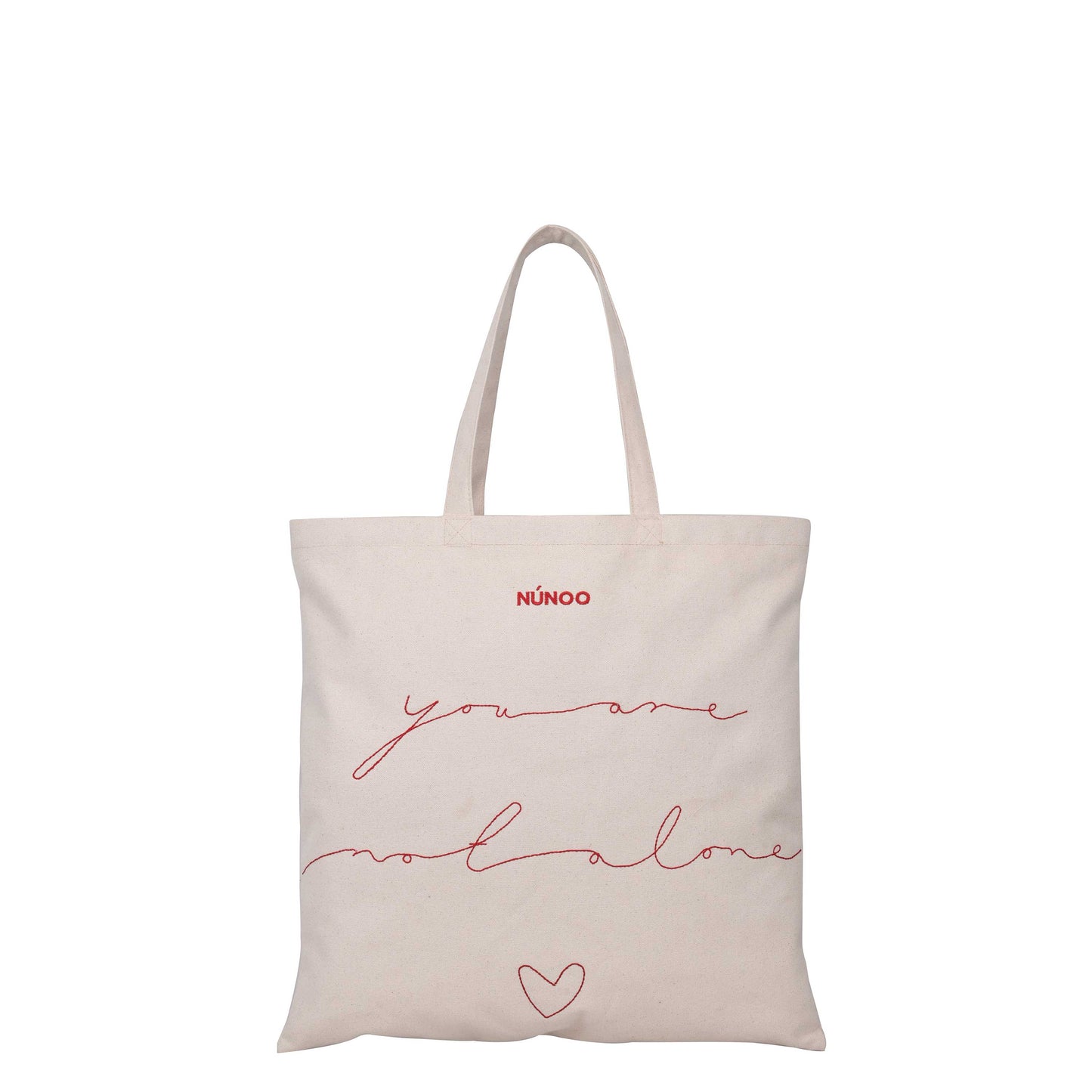 You're Not Alone Shopper Canvas White