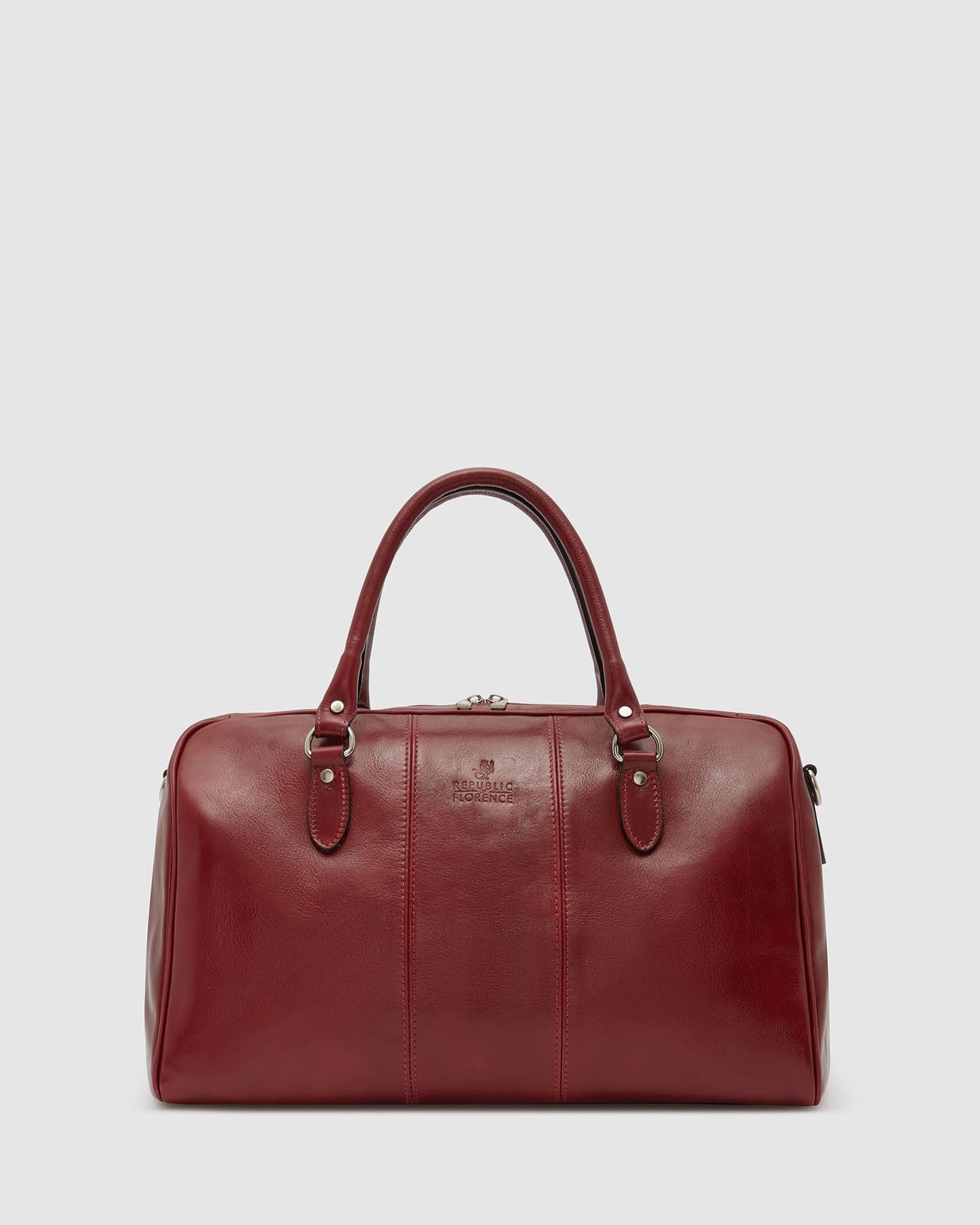 Albertis Piccolo Rot - Reisetasche aus Leder
