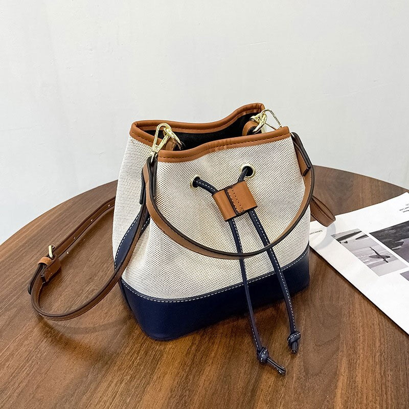 Beuteltasche aus Canvas im Vintage-Stil