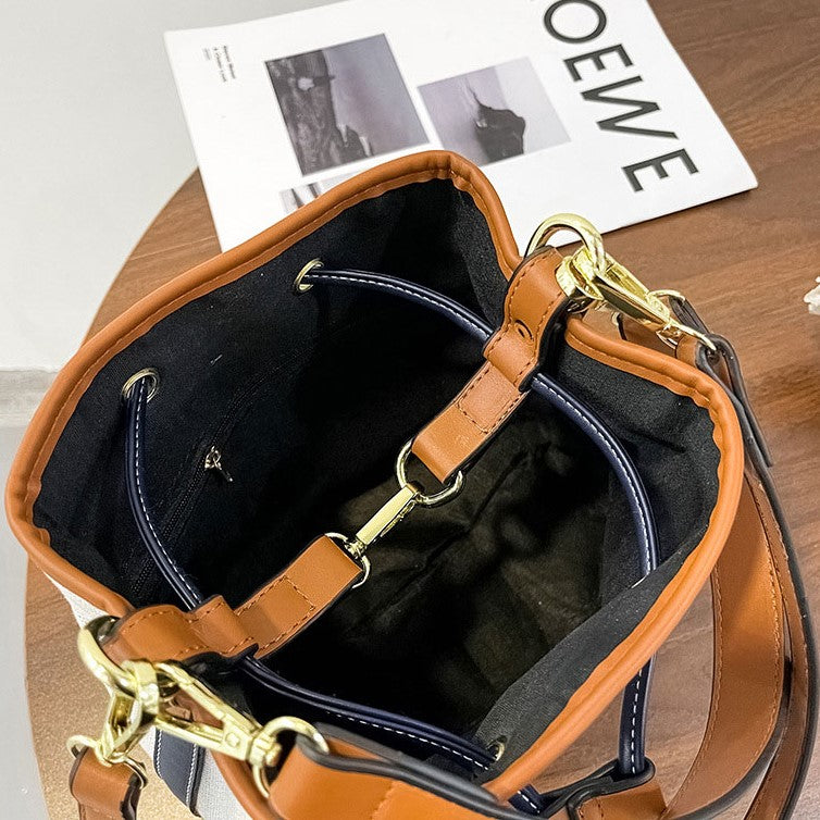 Beuteltasche aus Canvas im Vintage-Stil