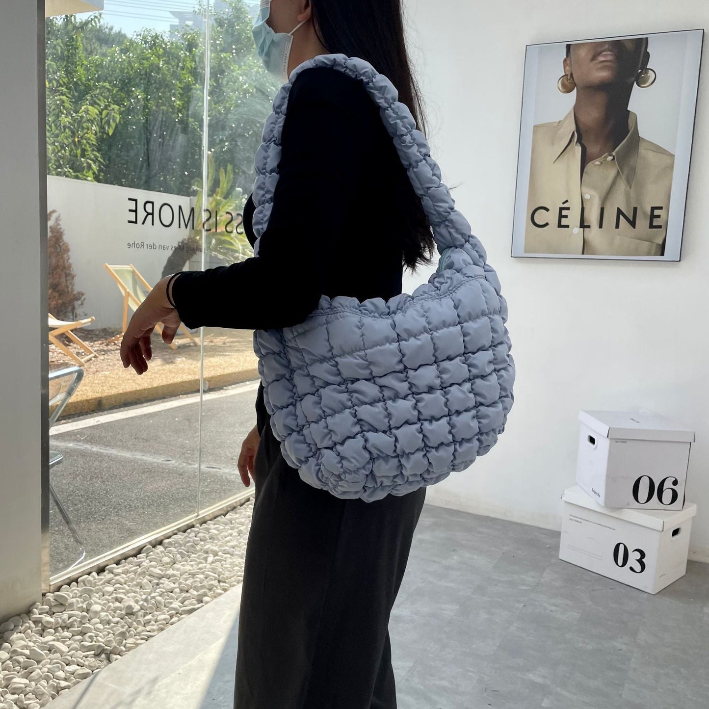 Scrunchie Hobo-Tasche