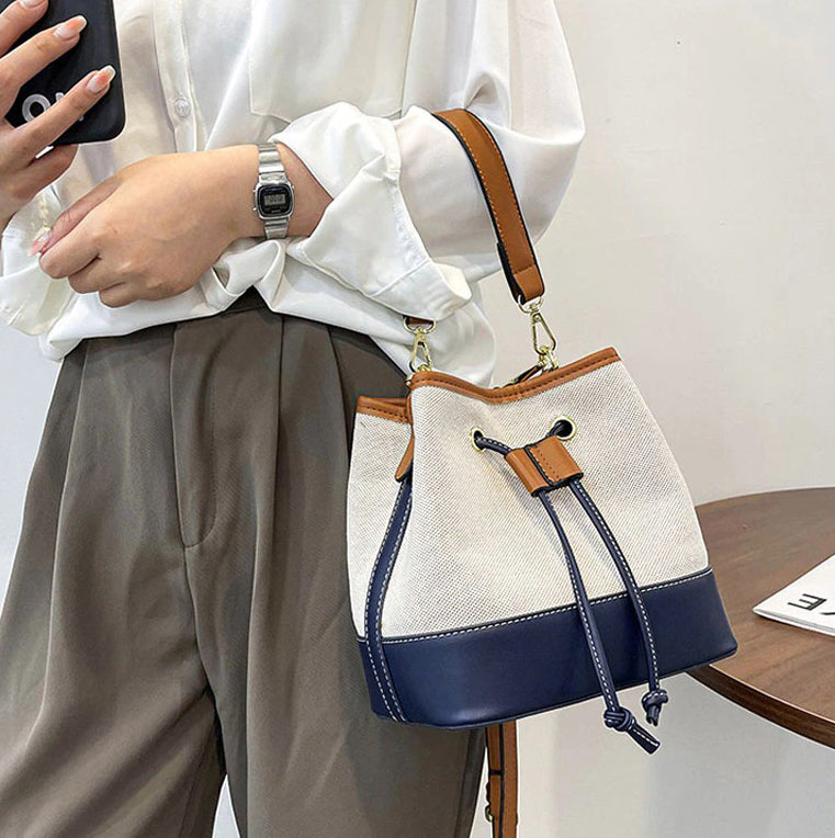 Beuteltasche aus Canvas im Vintage-Stil