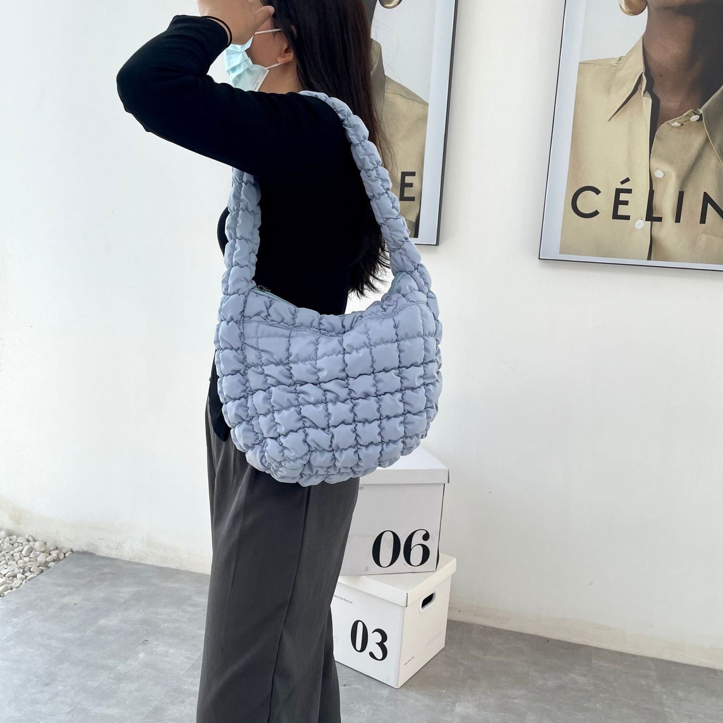 Scrunchie Hobo-Tasche